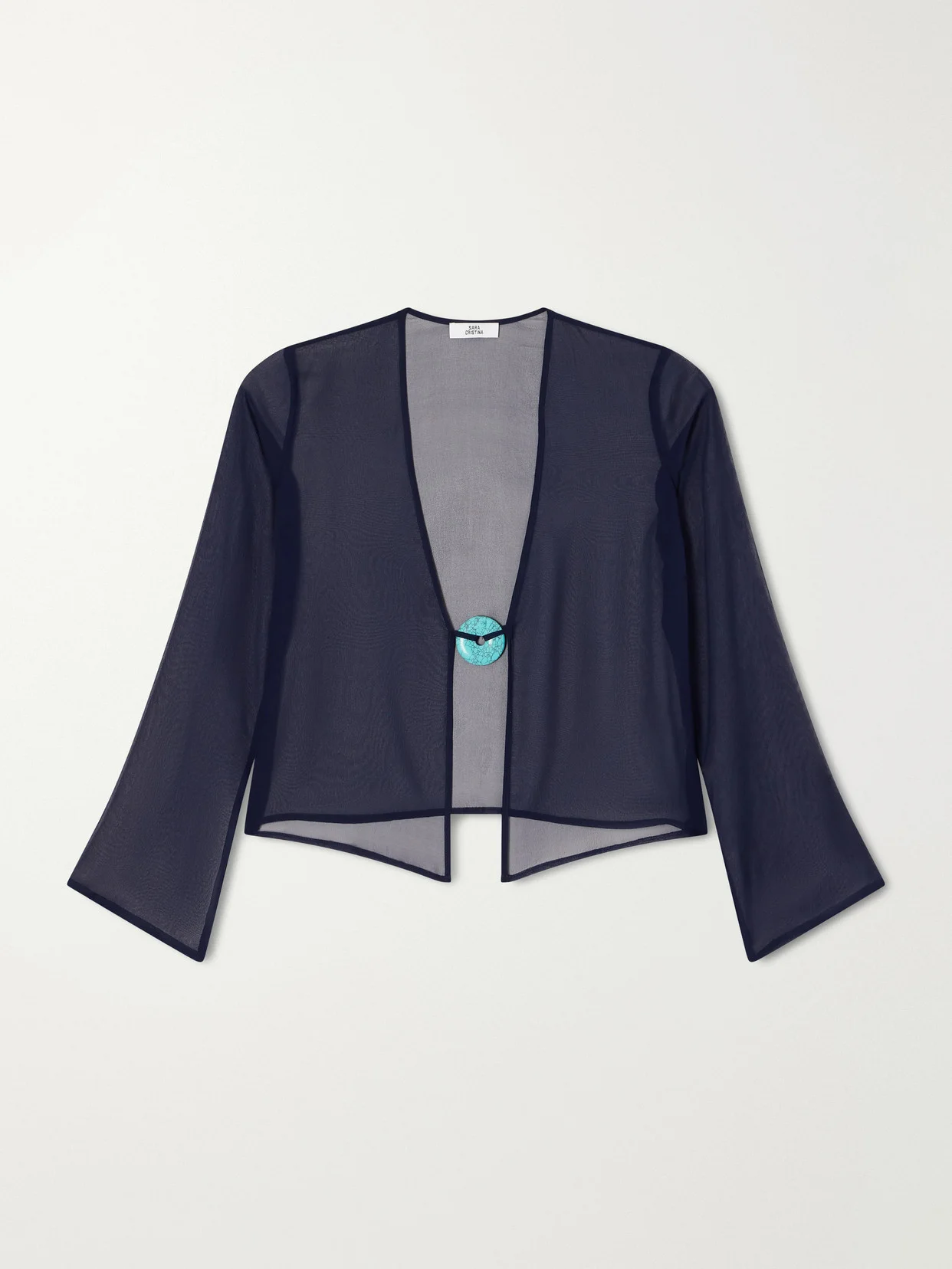 Nerea Pearl-embellished Silk-chiffon Blouse - 1