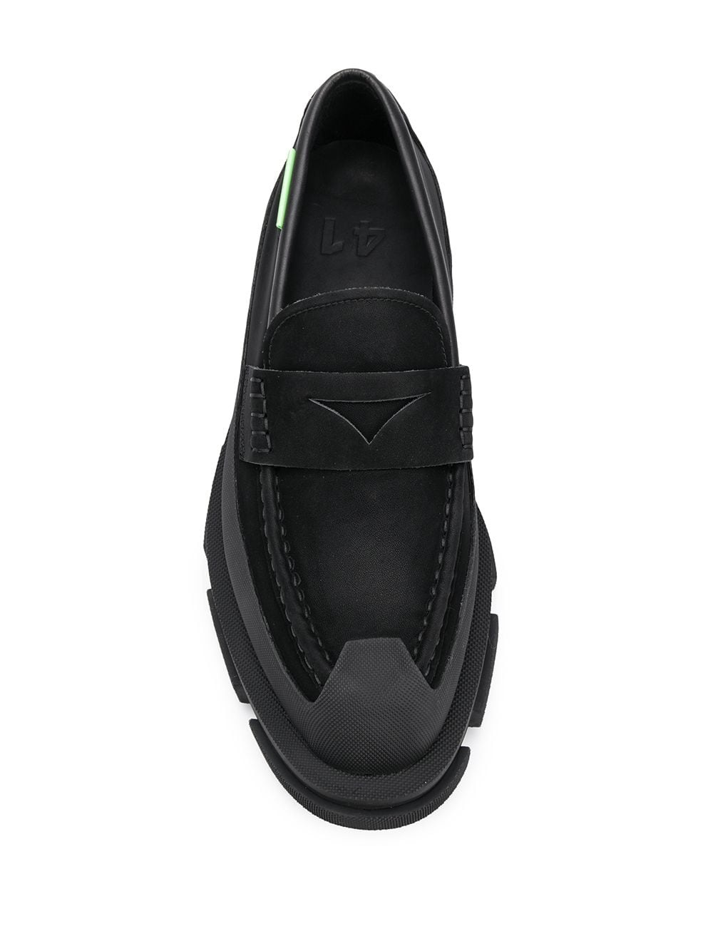 panelled loafers - 4