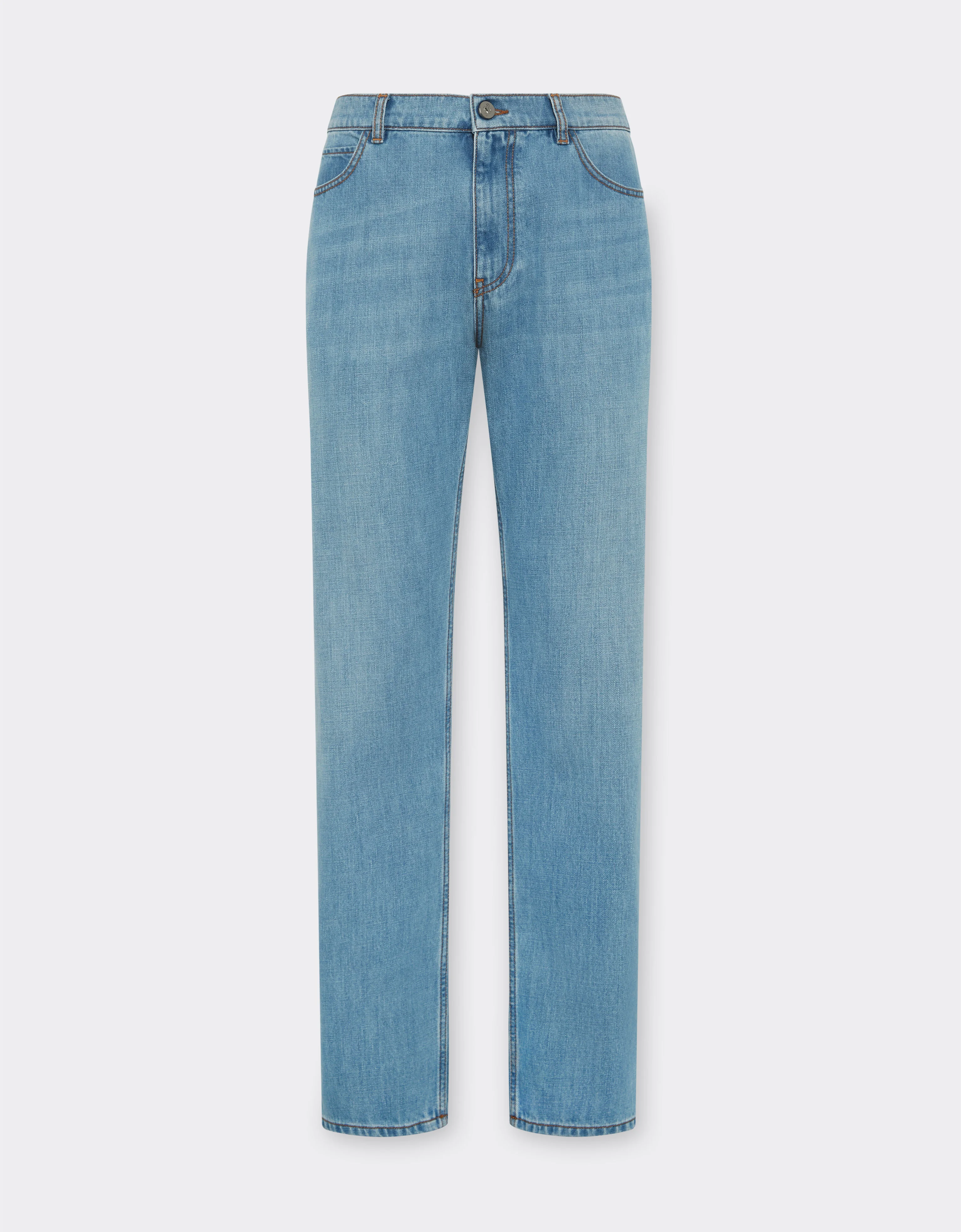 Five-pocket denim trousers - 1