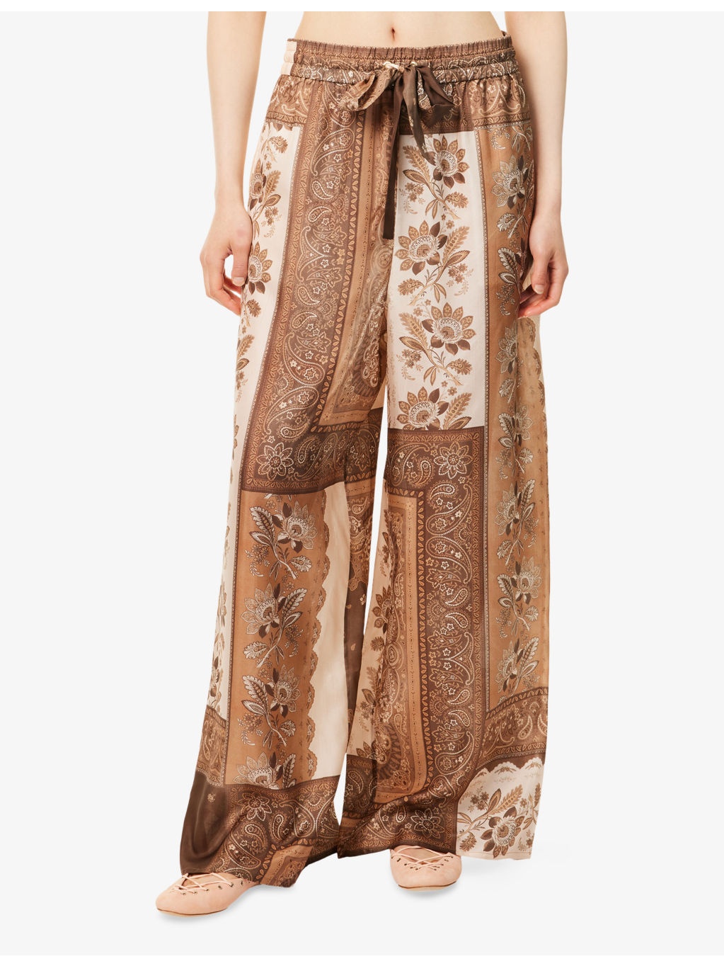 Lucky Relaxed-Fit Silk Trousers - 3