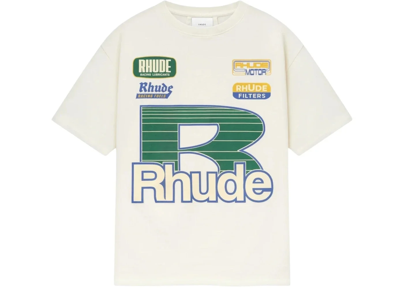 Rhude Roadway Racing Tee White - 1