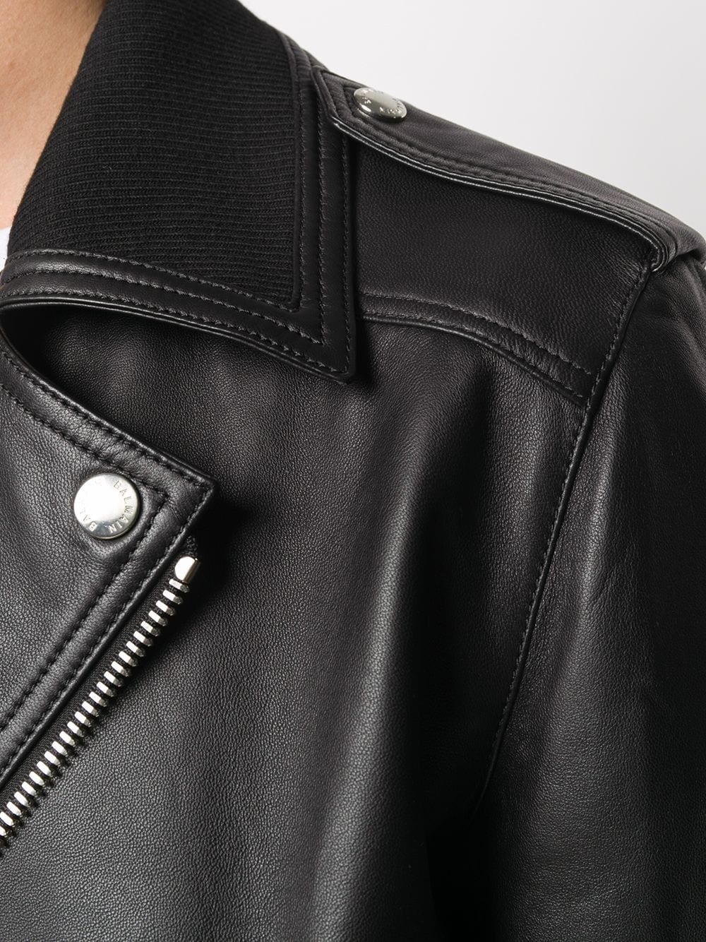 leather biker jacket - 5