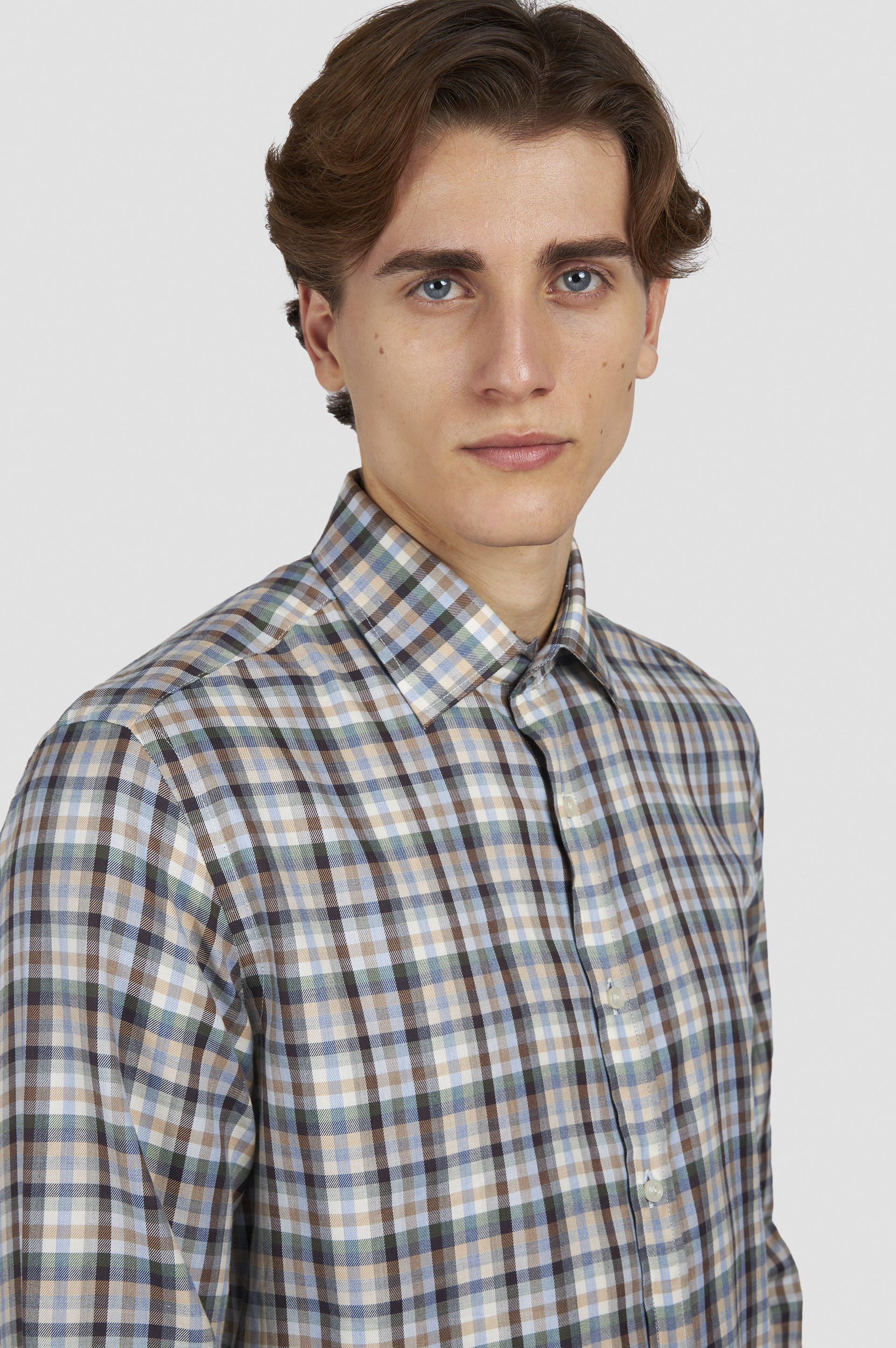 X-SOFT SHIRT WITH CHECKERED PATTERN - 4