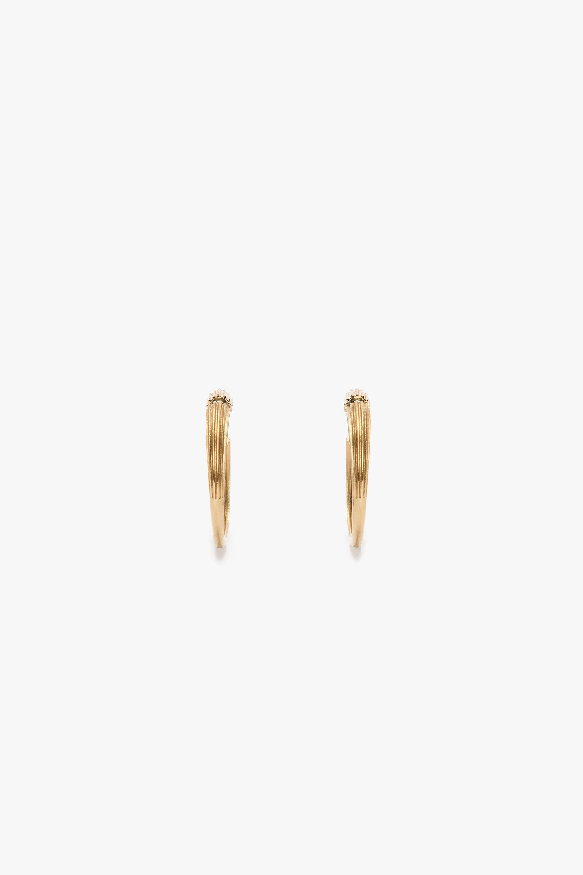 Cufflink Earrings In Light Gold - 2