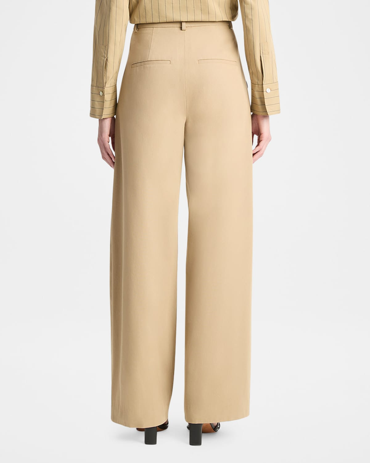 Mid-Rise Pleated Trousers - 3