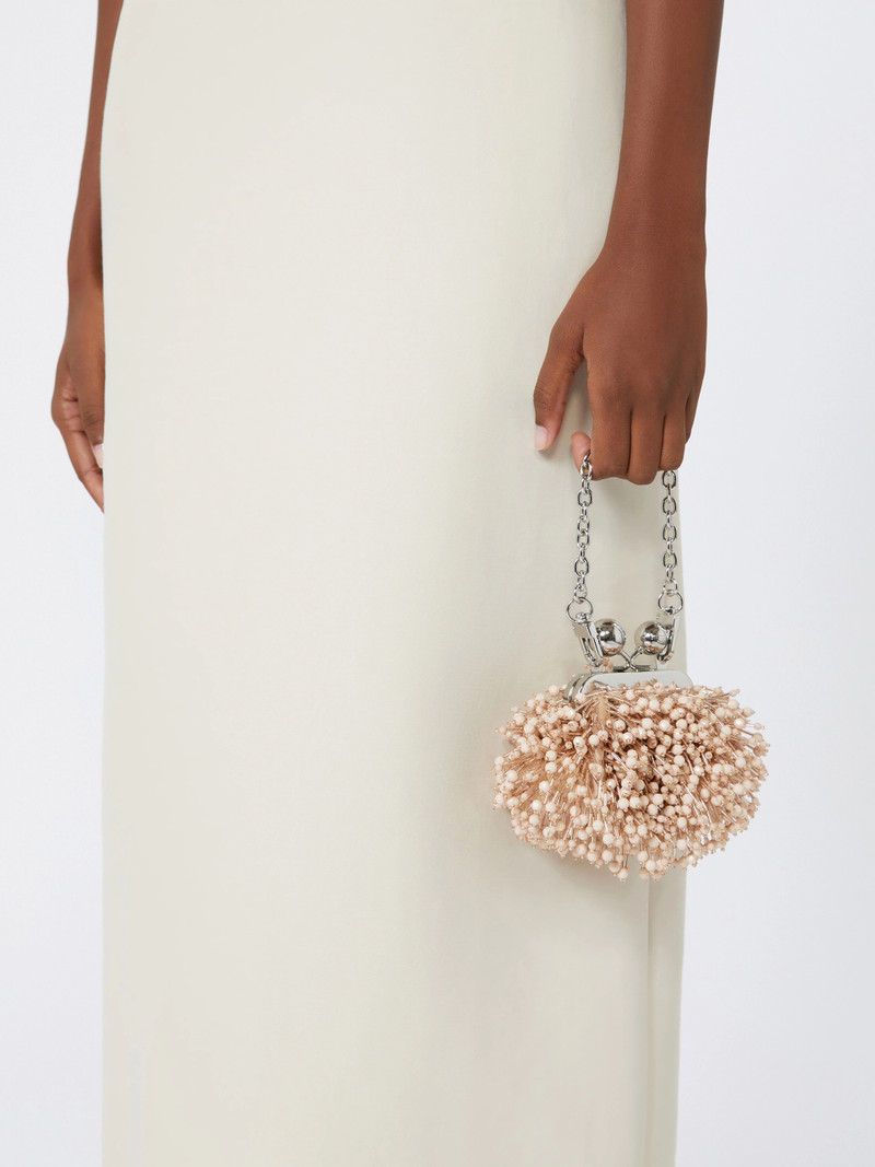 Satin and sequin Nano Pasticcino Bag - POWDER 6