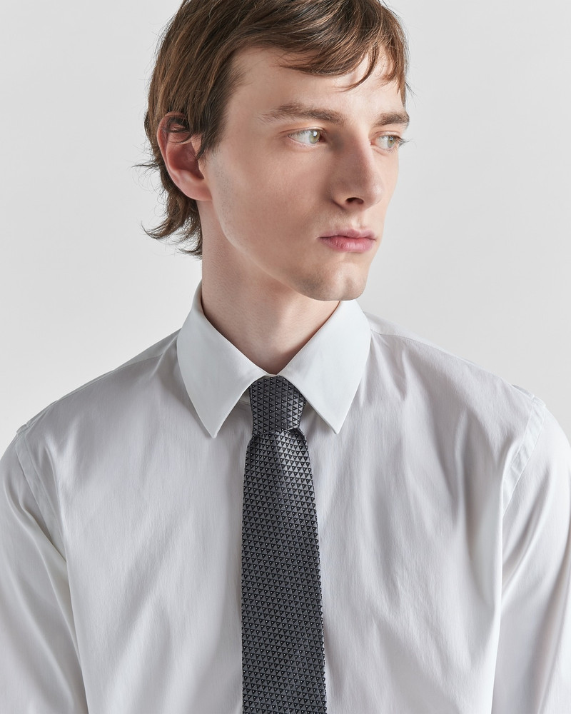 Prada Micro-print silk tie outlook