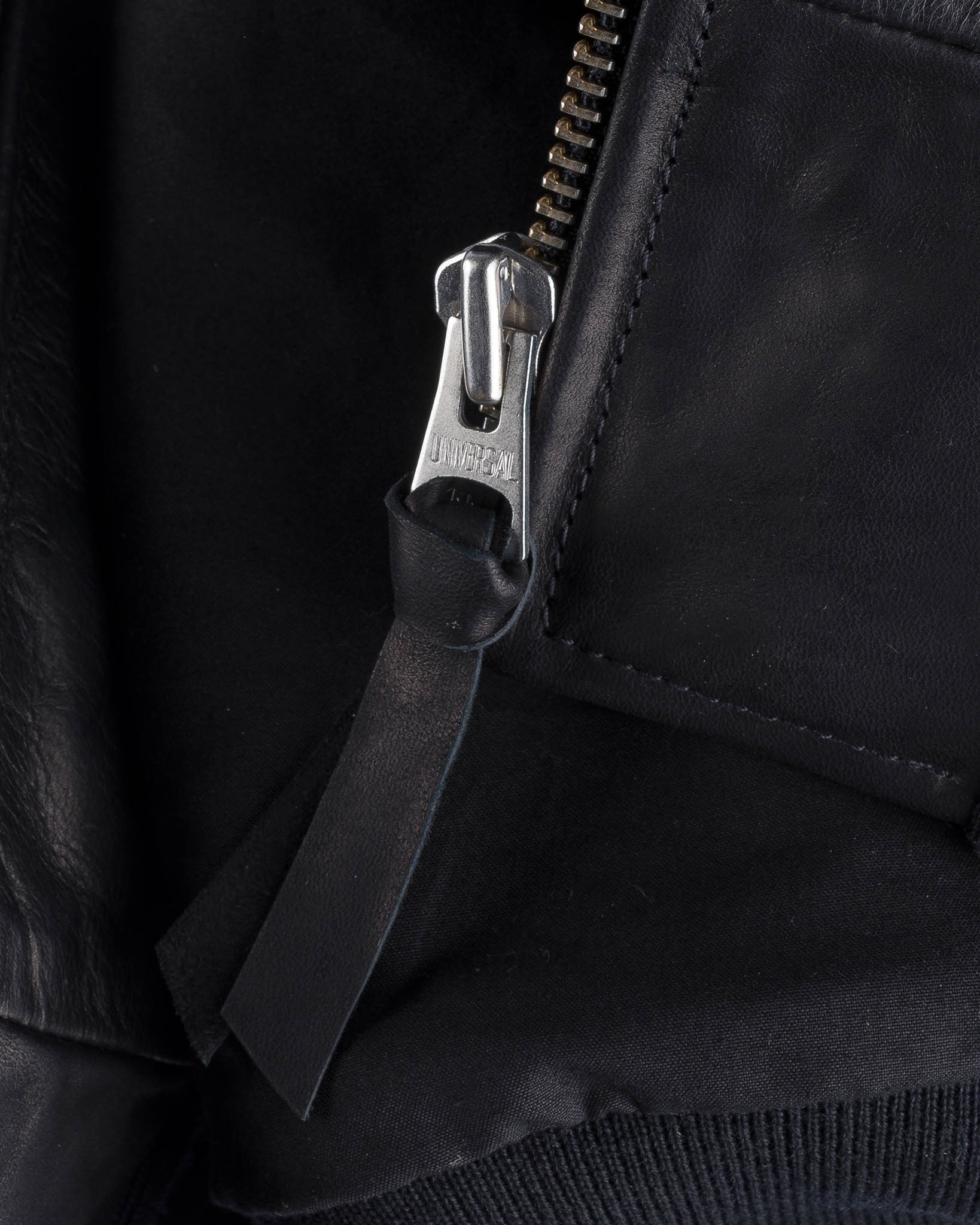 IHSB-COL-BLK Iron Heart x Simmons Bilt Prairie Horsehide College Jacket - Black - 9