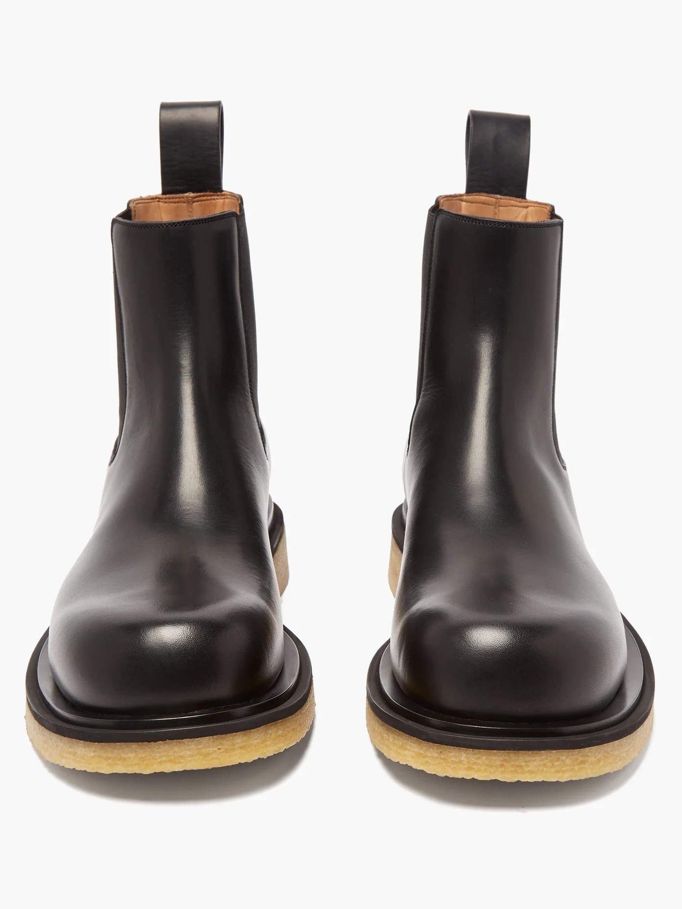 Crepe-sole leather Chelsea boots - 5