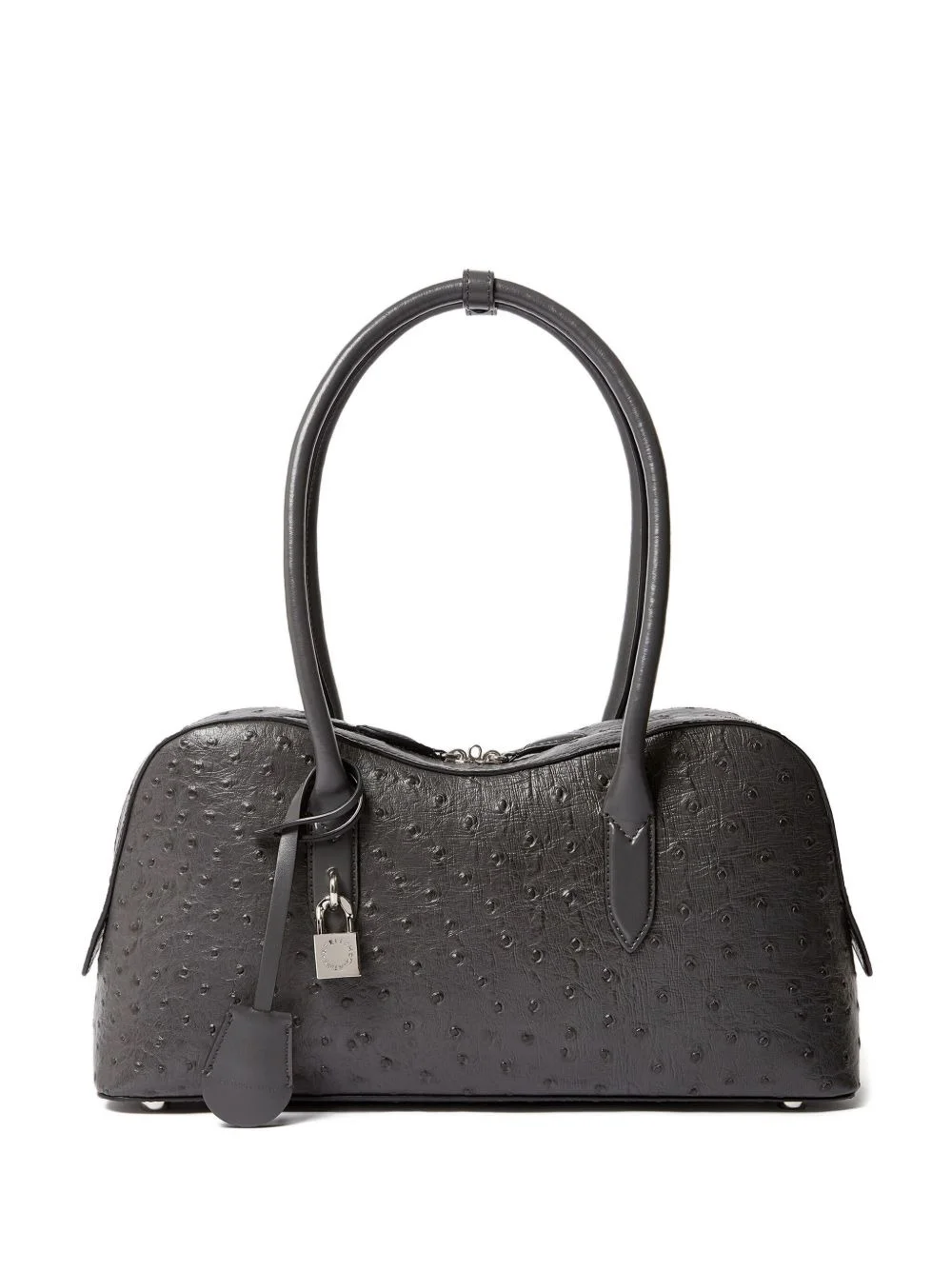 Ryder ostrich-effect padlock shoulder bag - 1