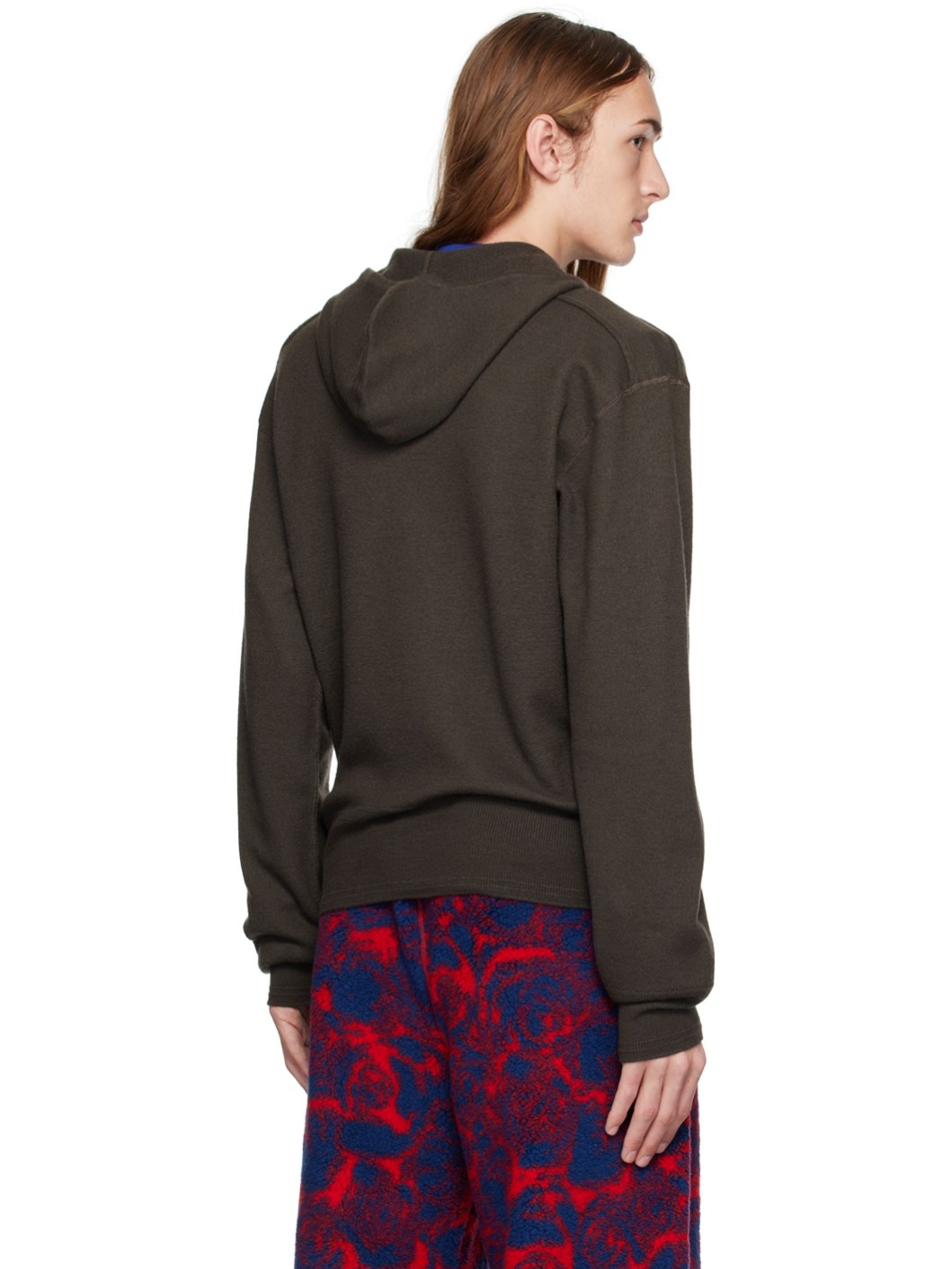 Khaki Half-Zip Hoodie - 3