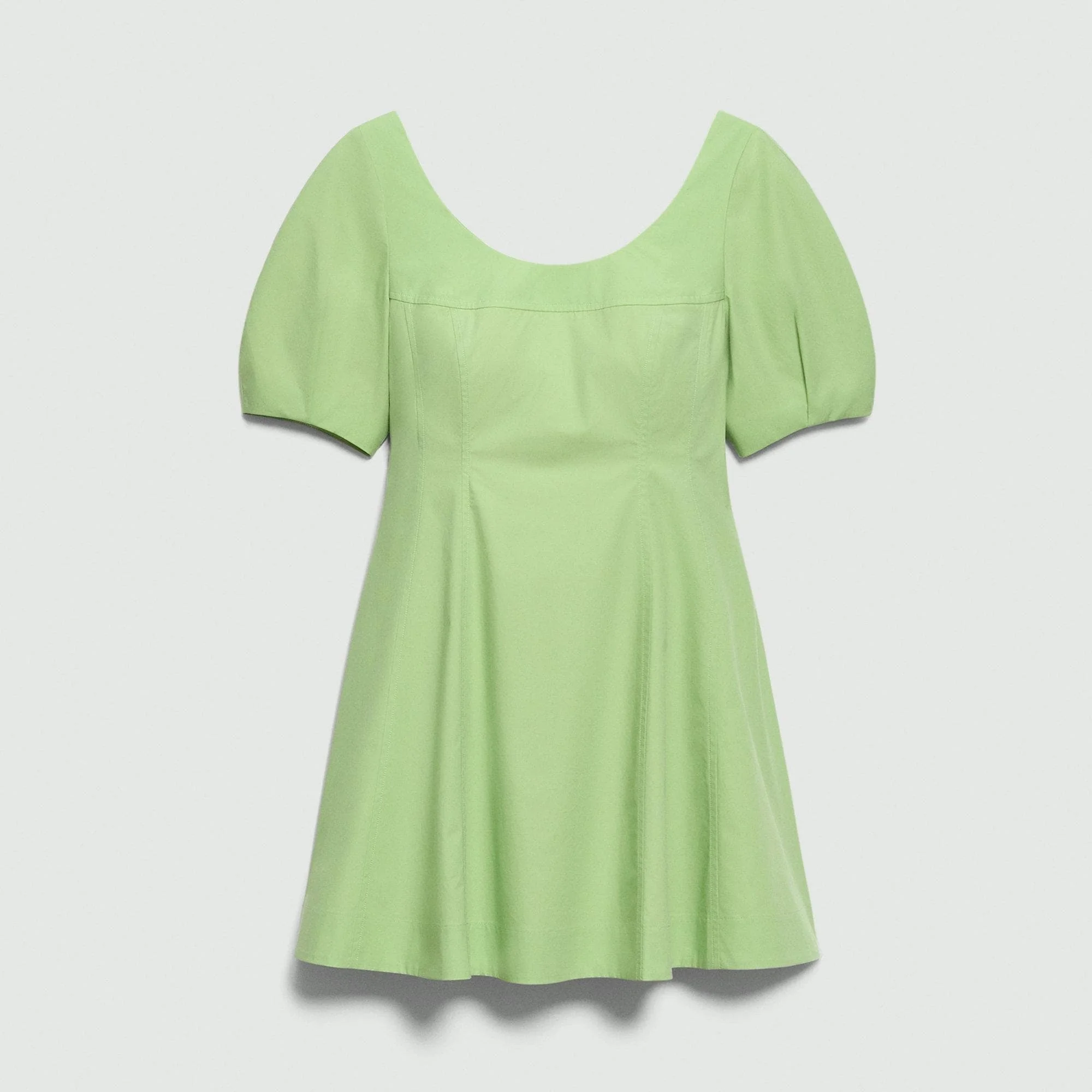 Stitched Midi Dress in Cotton - 1