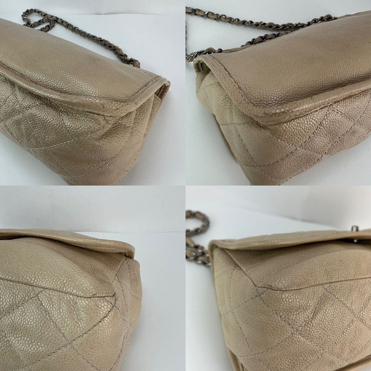 Chanel Grained leather Medium Natural Beauty Beige Flap Bag - 5