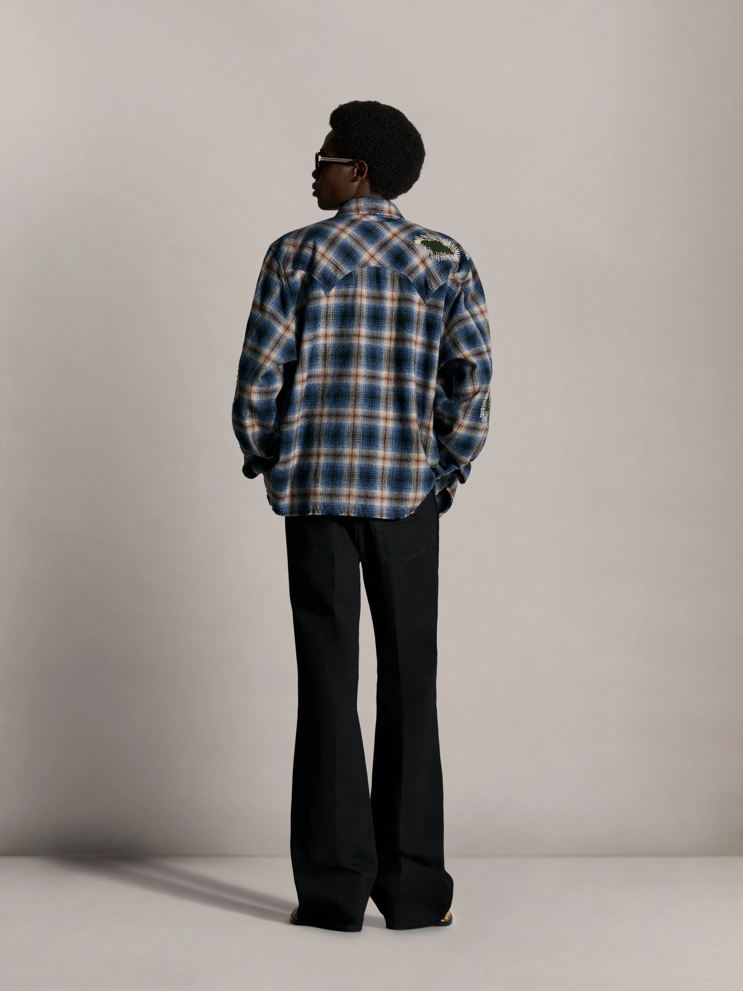 OVERSIZED REPAIRED WESTERN FLANNEL - 1