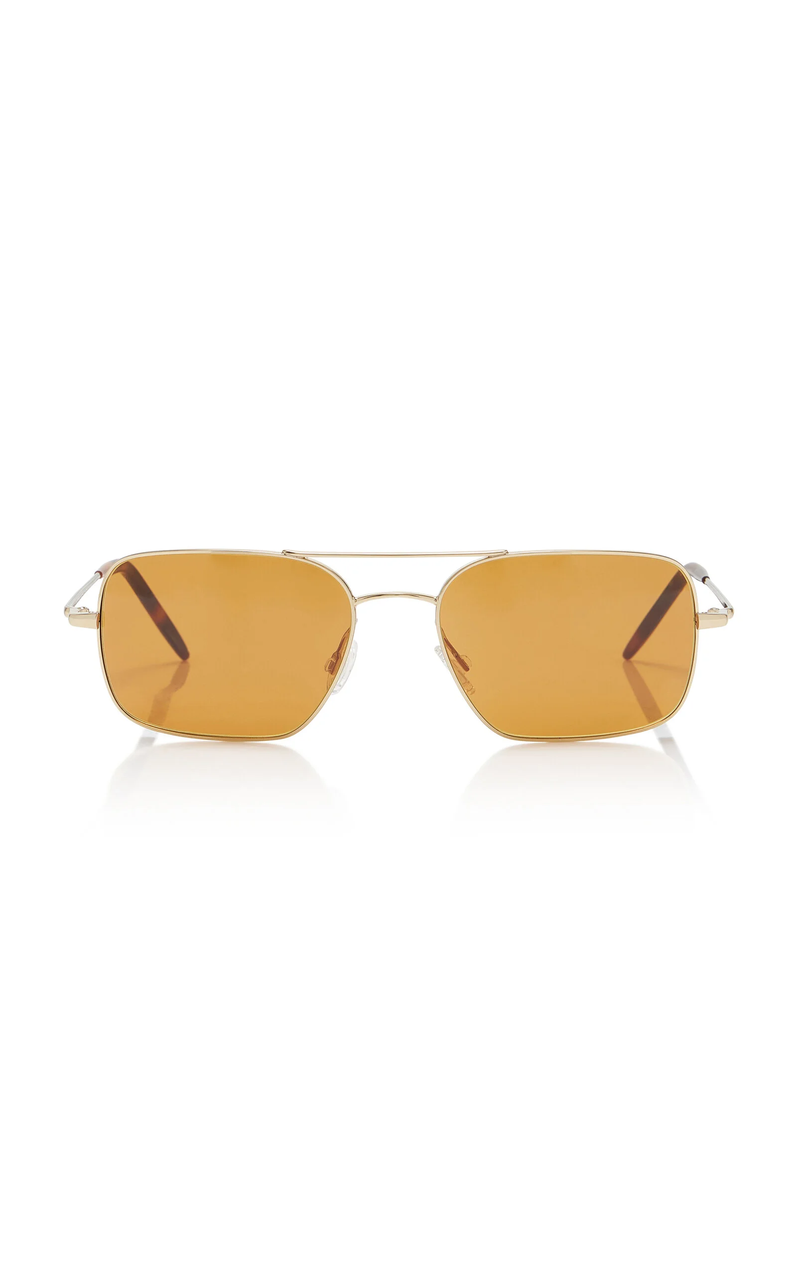 Victory II Square-Framed Metal Sunglasses brown - 1
