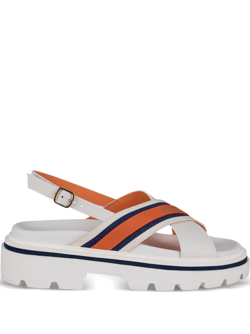 criss-cross strap sandals 1
