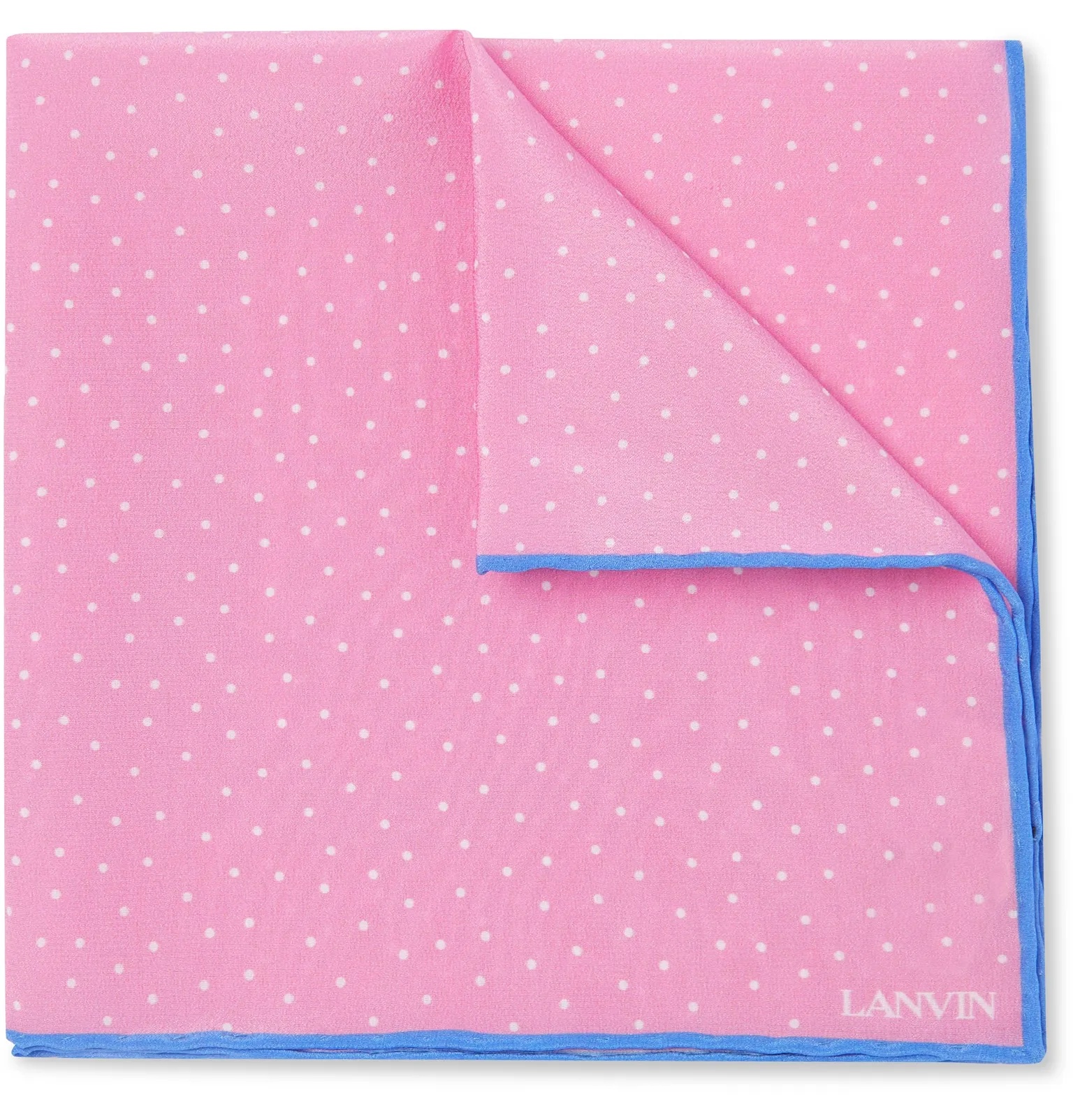 Polka-Dot Silk Pocket Square - 1