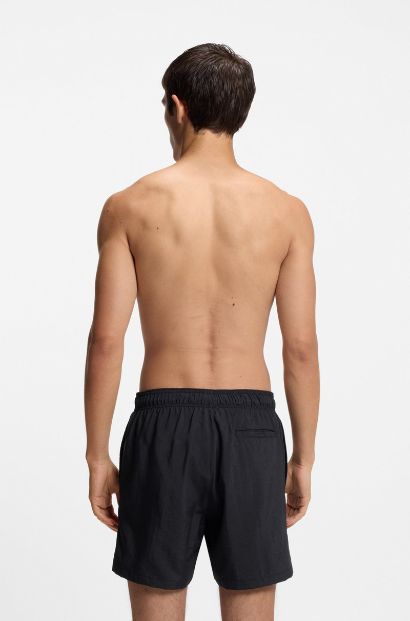 HUGO QUICK-DRY SWIM SHORTS WITH PRINTED STACKED LOGO outlook