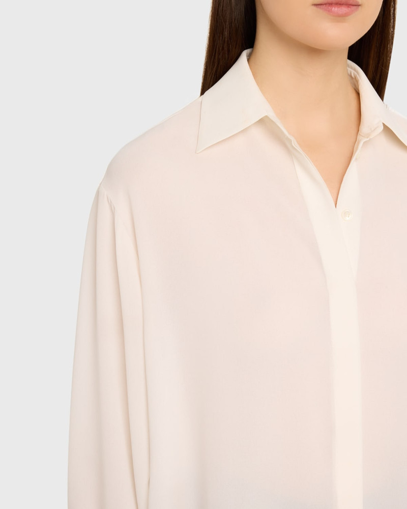 Button-Down Silk Boyfriend Shirt 5