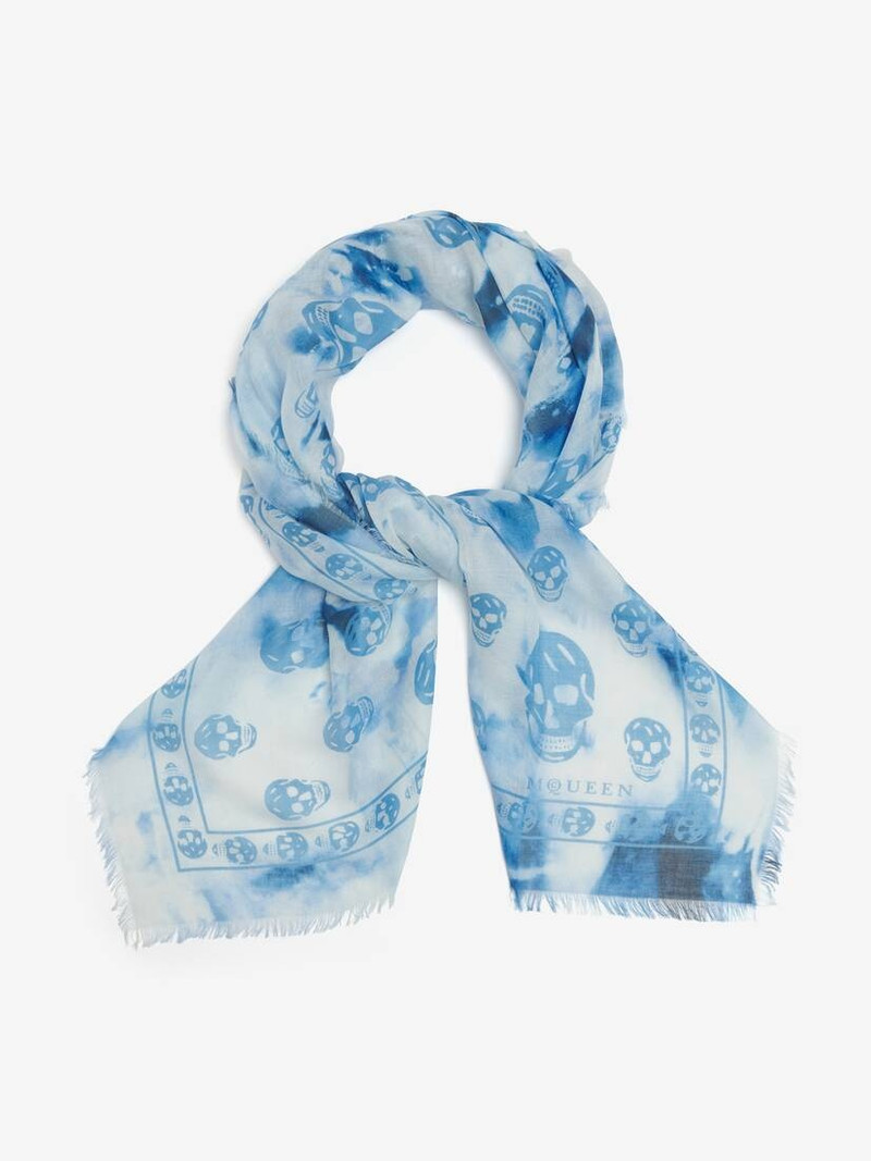 Alexander McQueen Bleached Classic Skull Foulard outlook