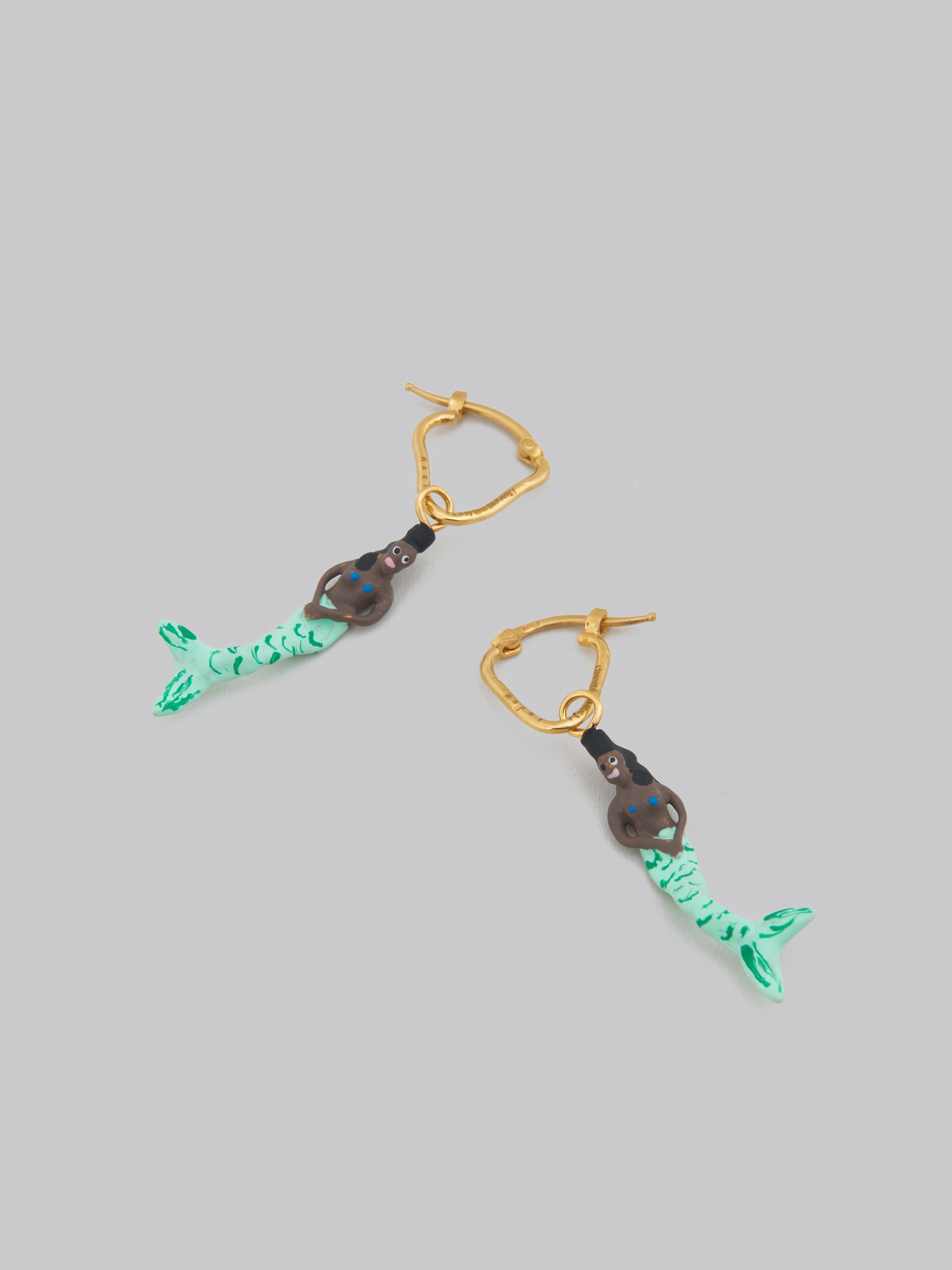 EARRINGS WITH MERMAID PENDANT 4