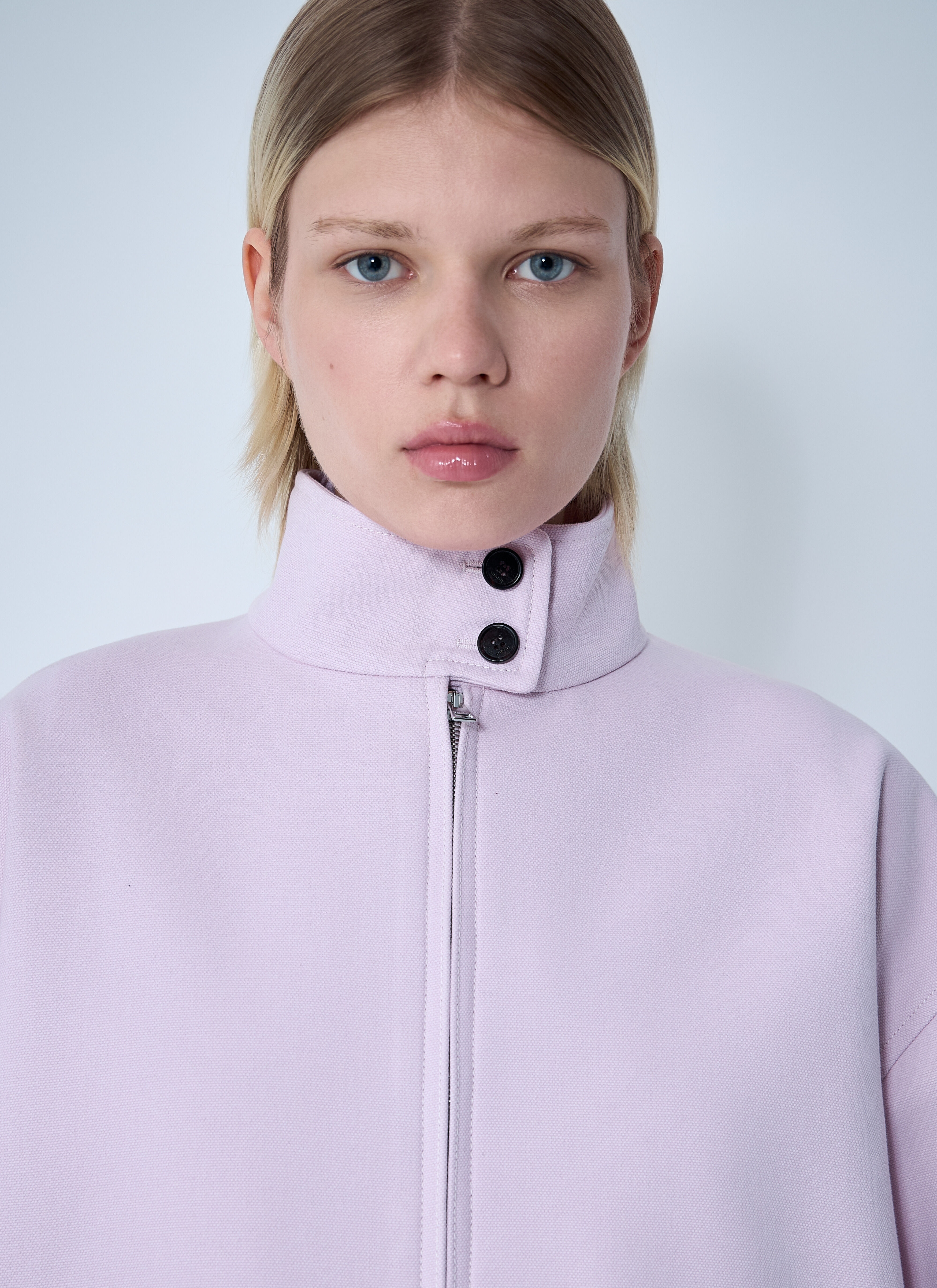 Cotton Canvas Delavé Bomber Jacket - 5