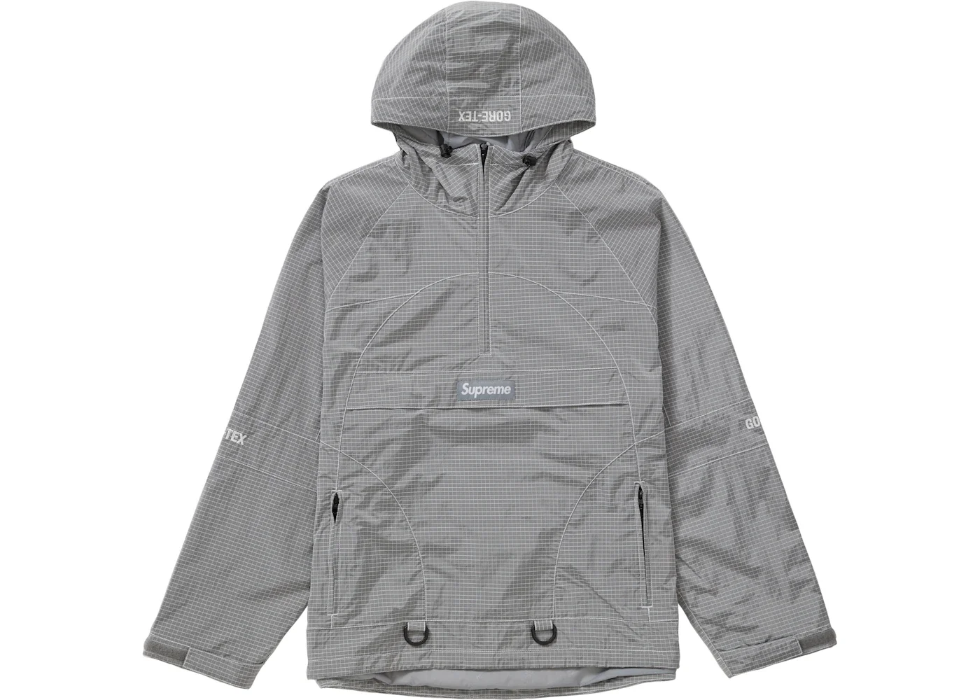 Supreme GORE-TEX Contrast Stitch Anorak Silver - 1