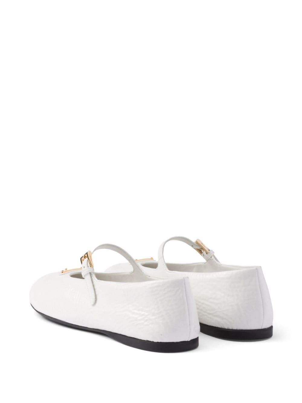 leather ballerina shoes - 3