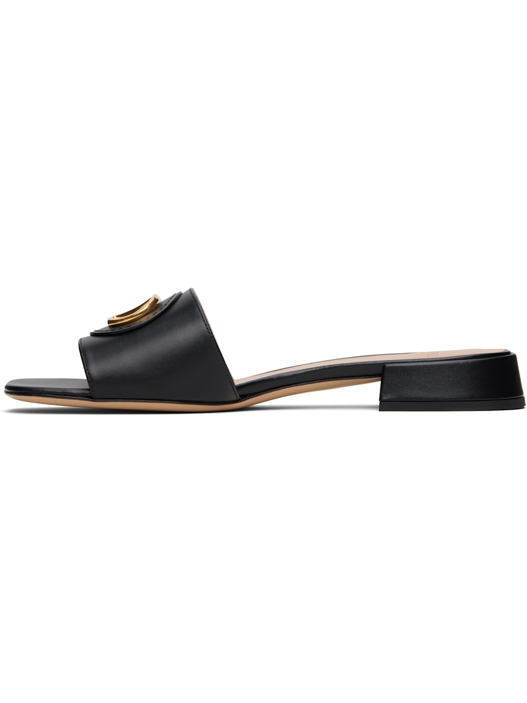 Black VLogo Signature Slide Sandals - 3
