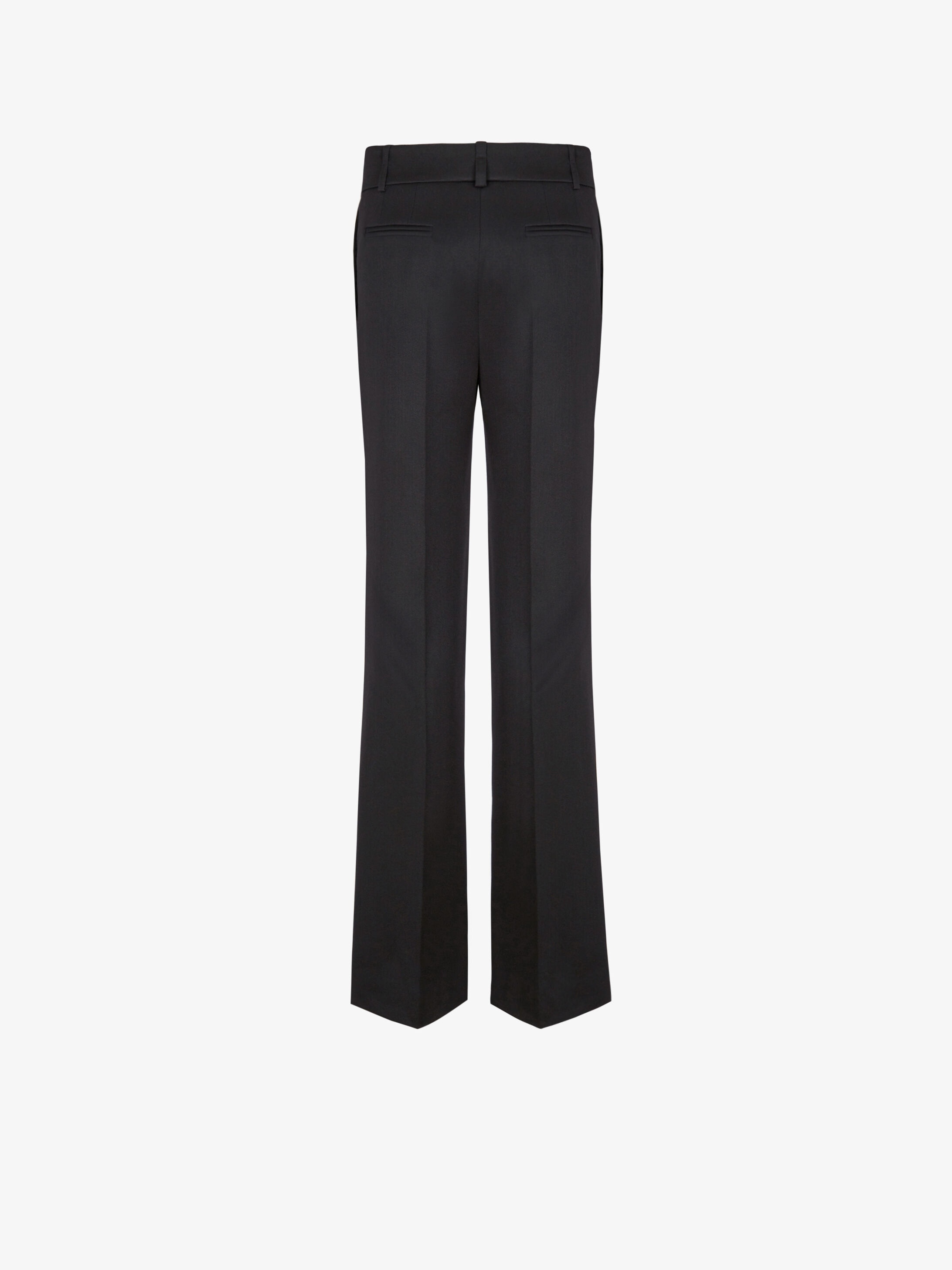 High waisted pants in drill wool - 4