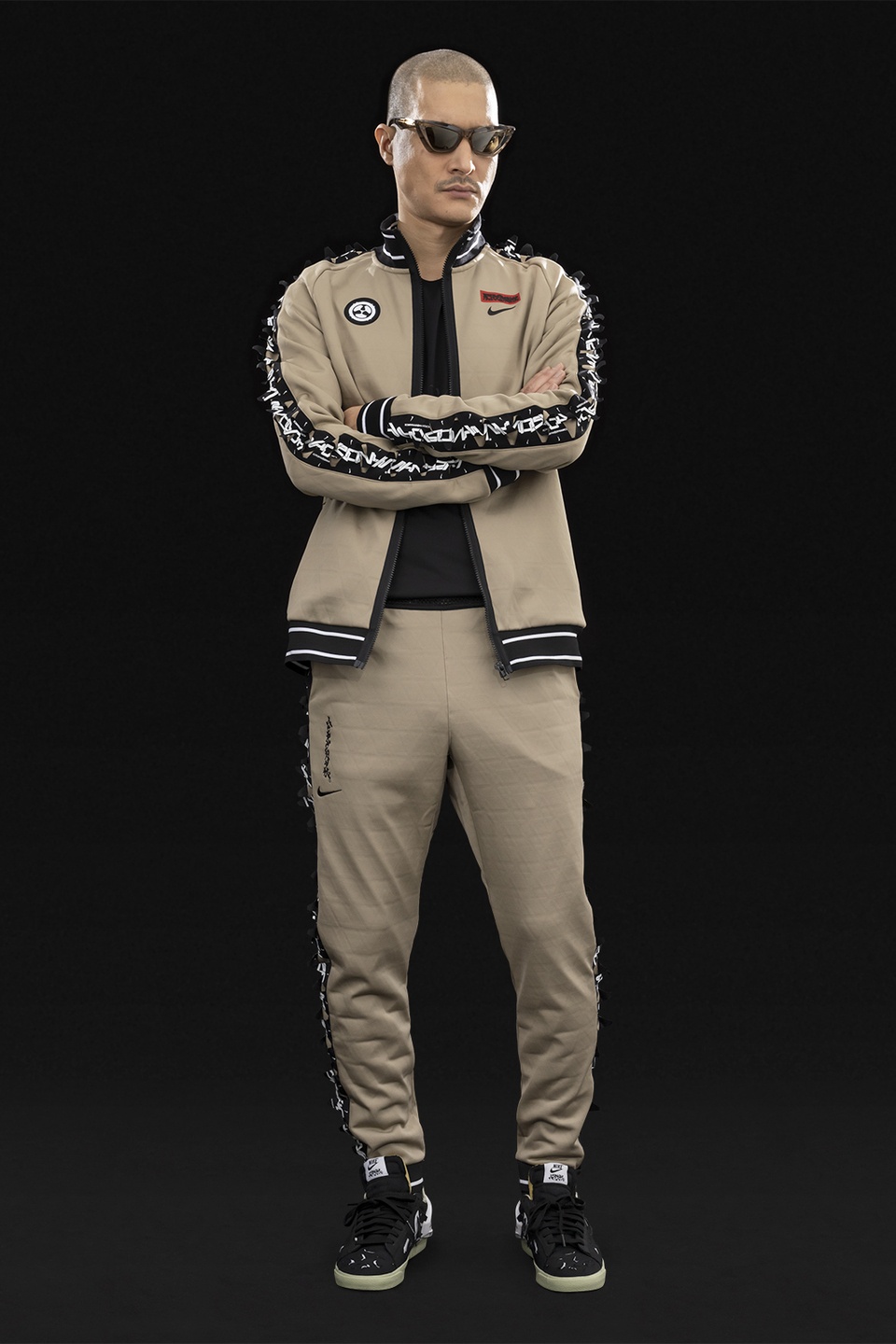 GGG-P1-247 Nike® Acronym® Track Pant Knit Khaki/Black - 17