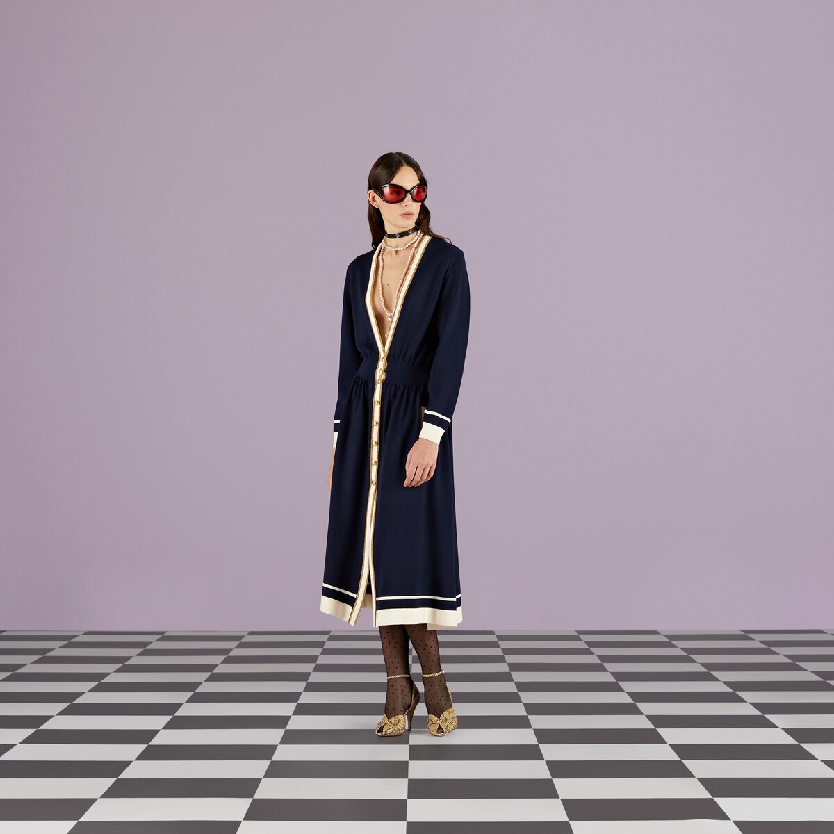 Wool midi dress - 5