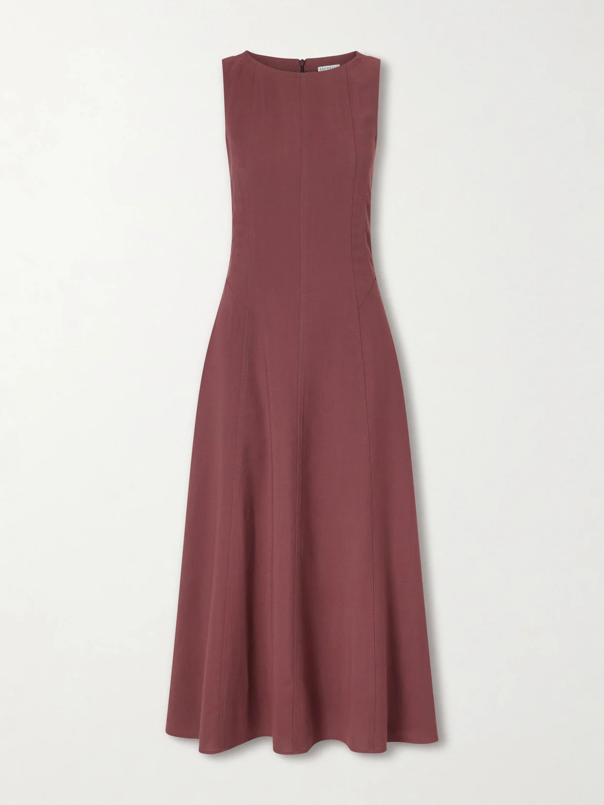Paneled Wool-blend Midi Dress - 1