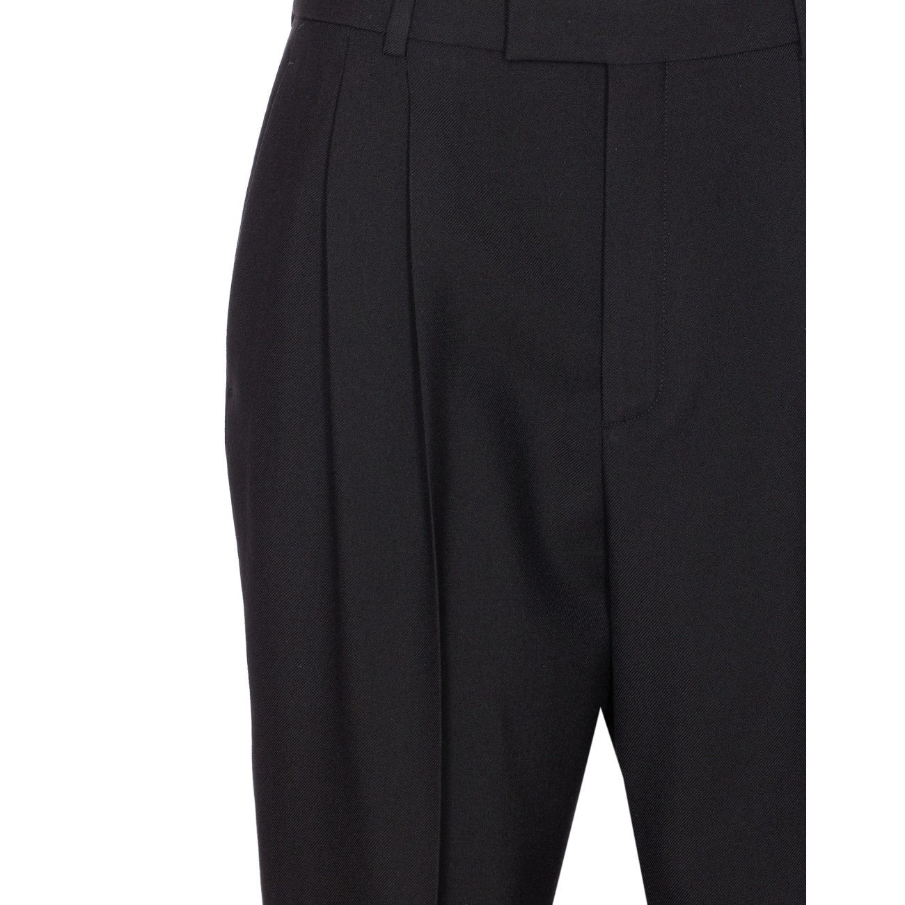 Saint Laurent Women Pleated Pants - 4
