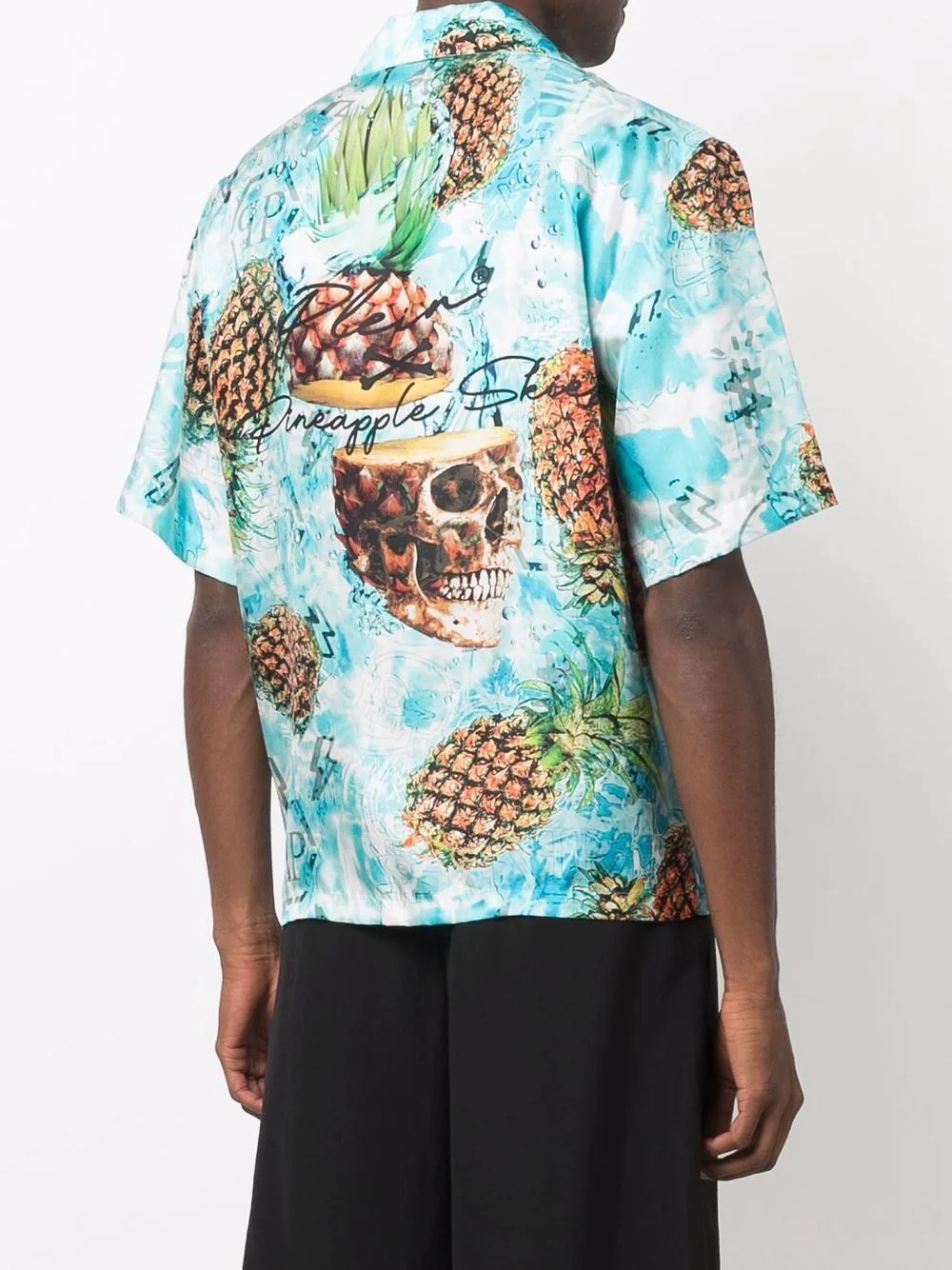 pineapple print short-sleeve shirt - 4