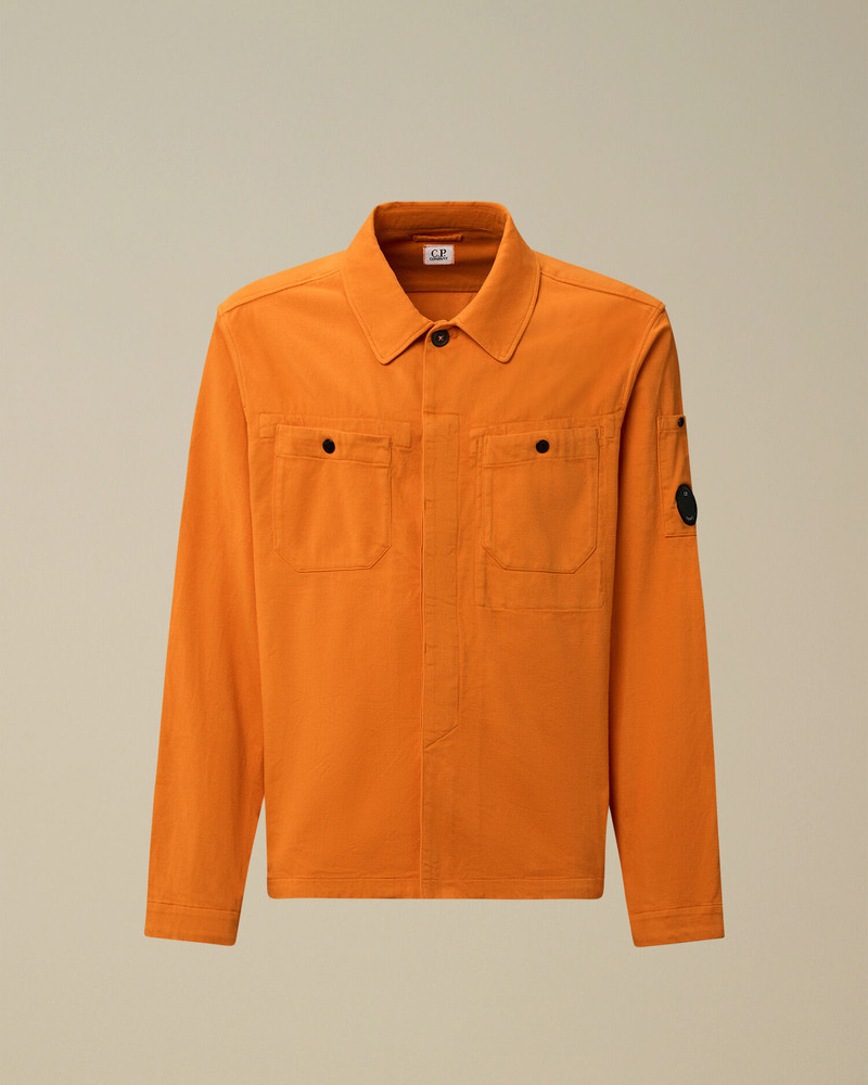 Armored Stretch Satin Lens Button Overshirt 1
