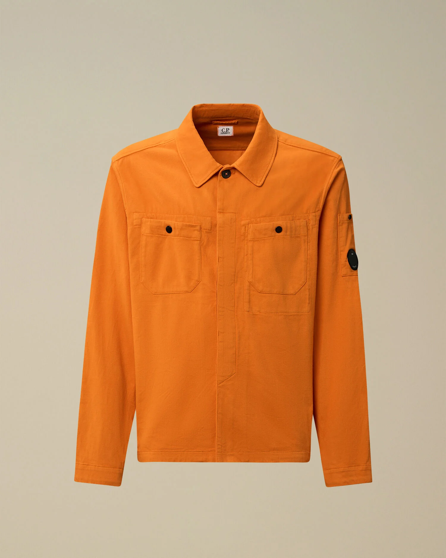 Armored Stretch Satin Lens Button Overshirt - 1