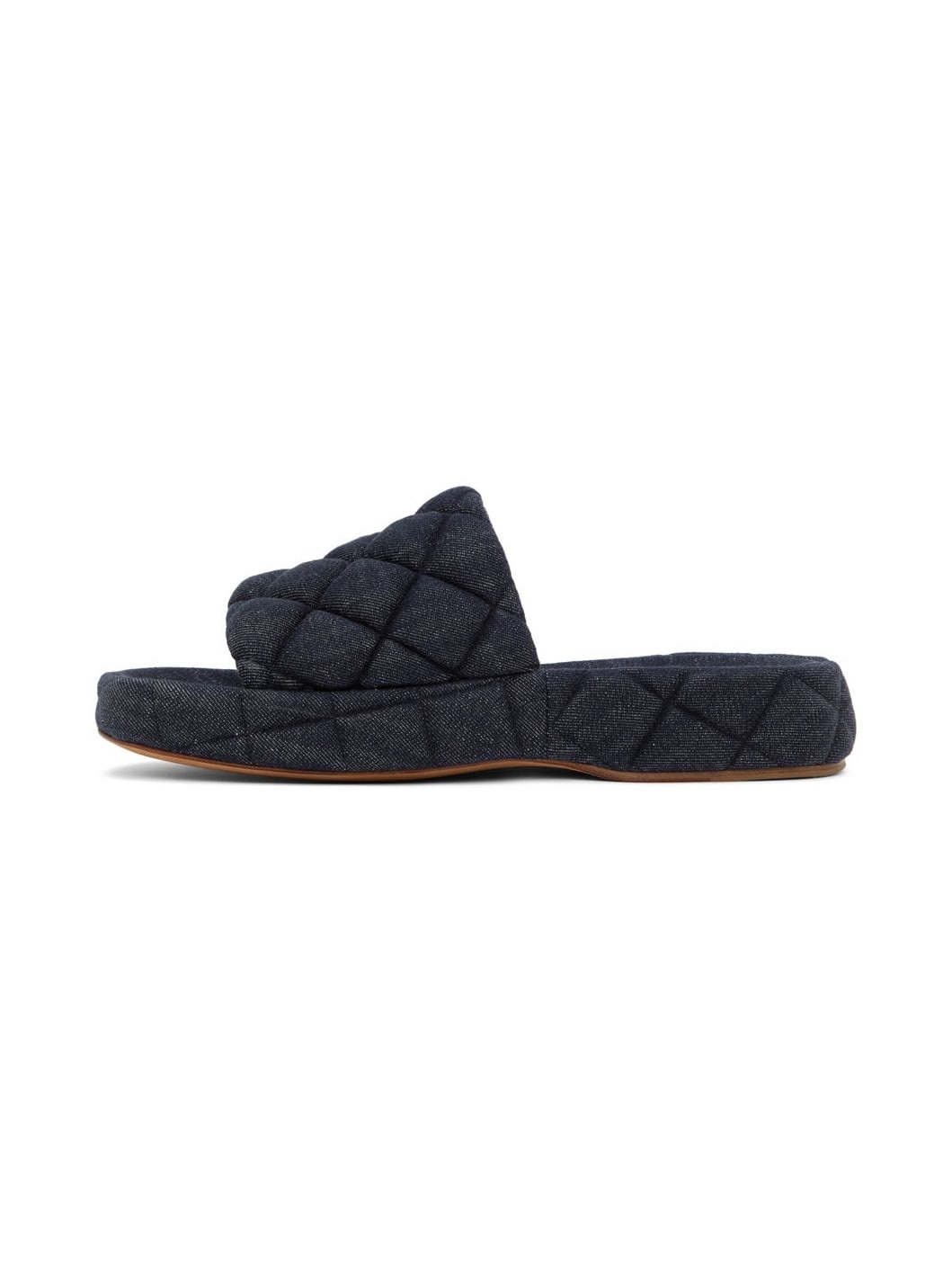 Indigo Mattelassé Denim Sandals - 3