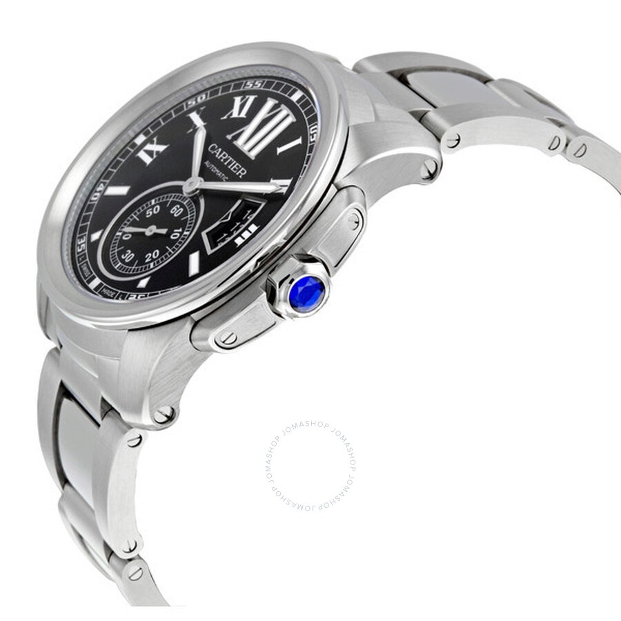 Pre-owned Cartier Calibre de Cartier Black Dial Men's Watch W7100016 - 2