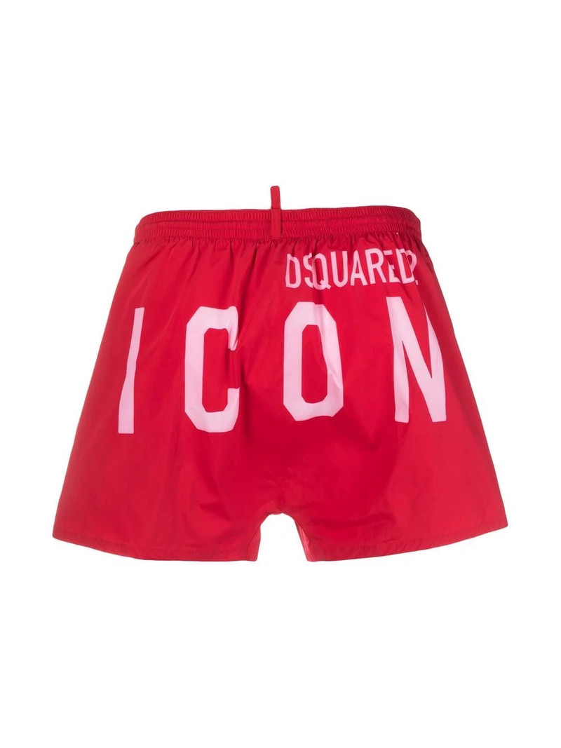 DSQUARED2 Icon-print drawstring swim shorts outlook