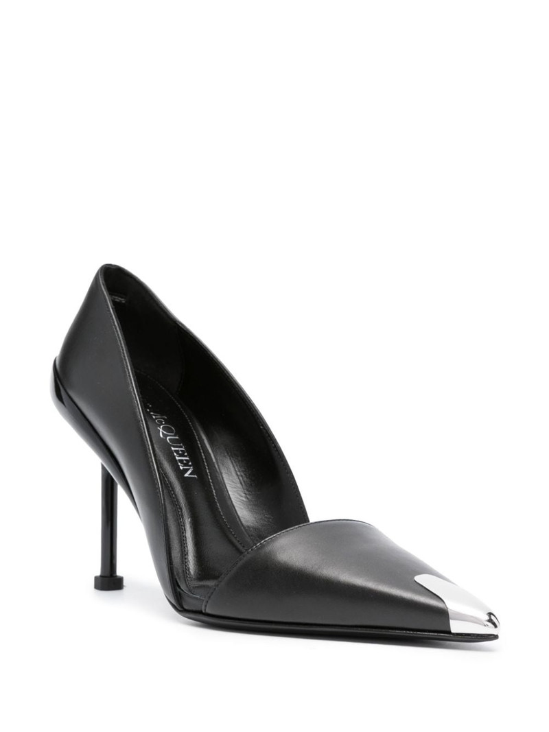 Alexander McQueen Punk 105mm leather pumps outlook