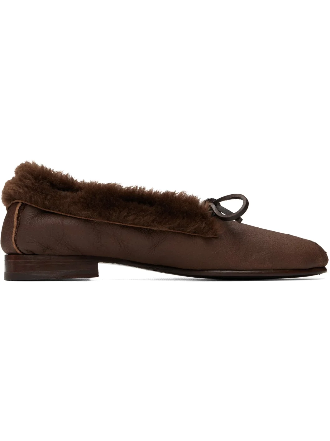 Brown Tilla Shearling Loafers - 1