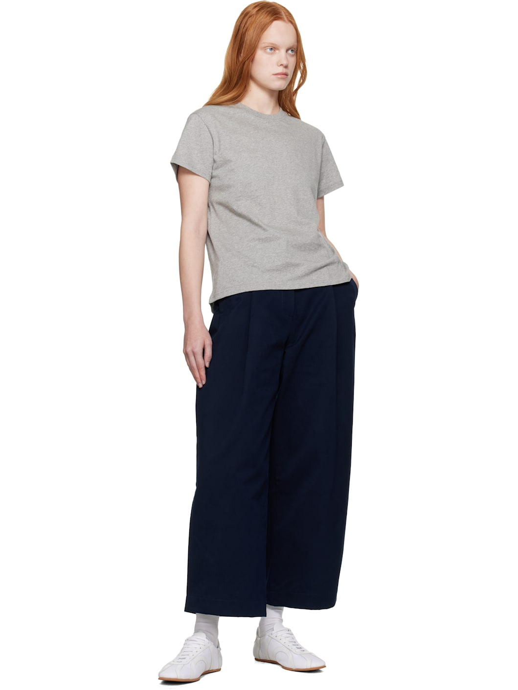 Navy Dordoni Volume Trousers - 4