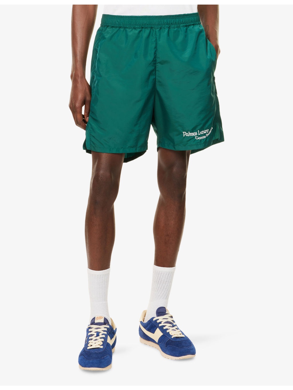 Embroidered-Logo Relaxed-Fit Shell Shorts - 3