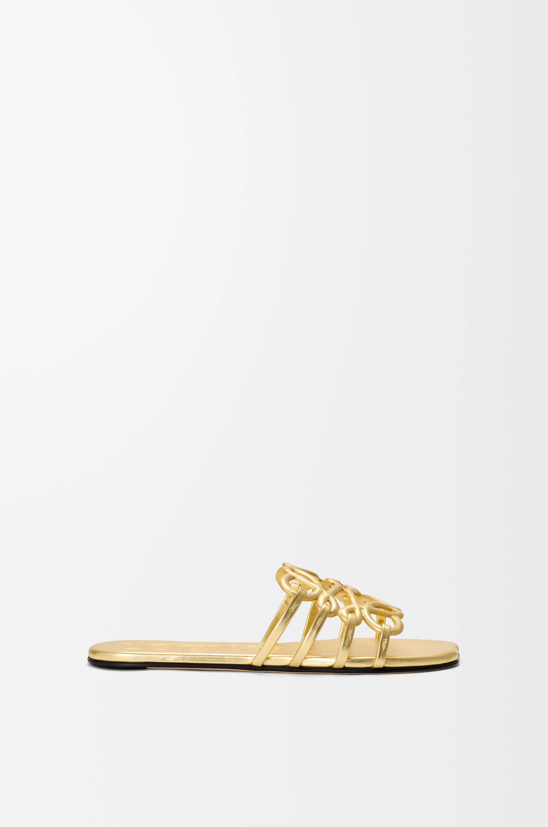 Petal Anagram slide in laminated lambskin - 1