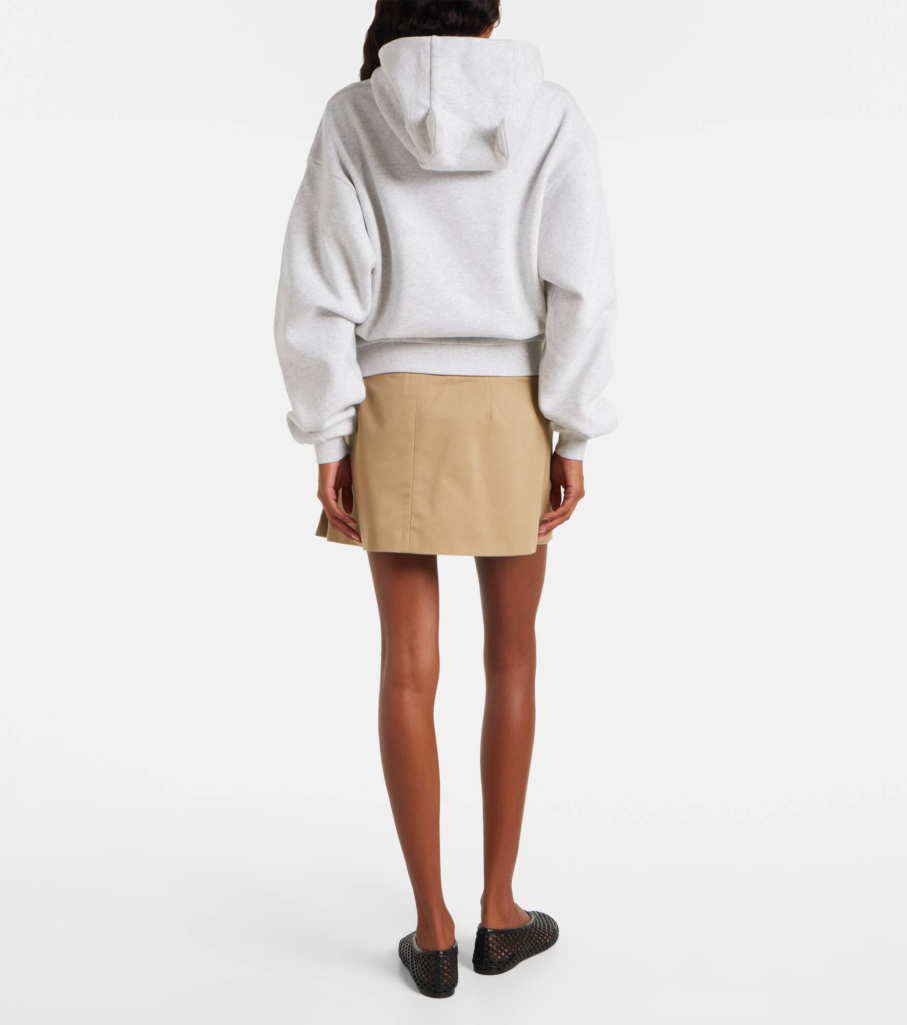 Logo cotton-blend jersey hoodie - 3
