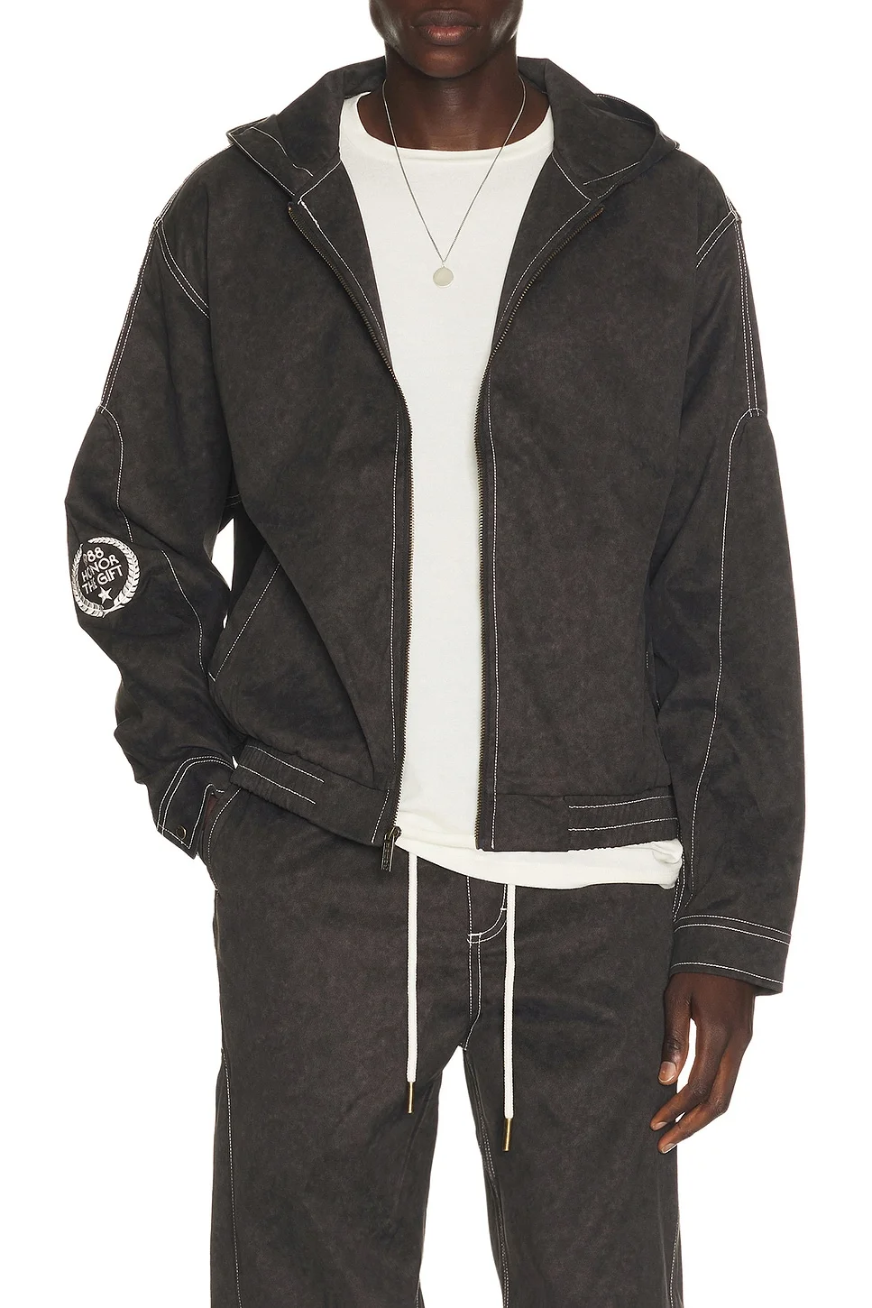 Twill Hooded Jacket - 1