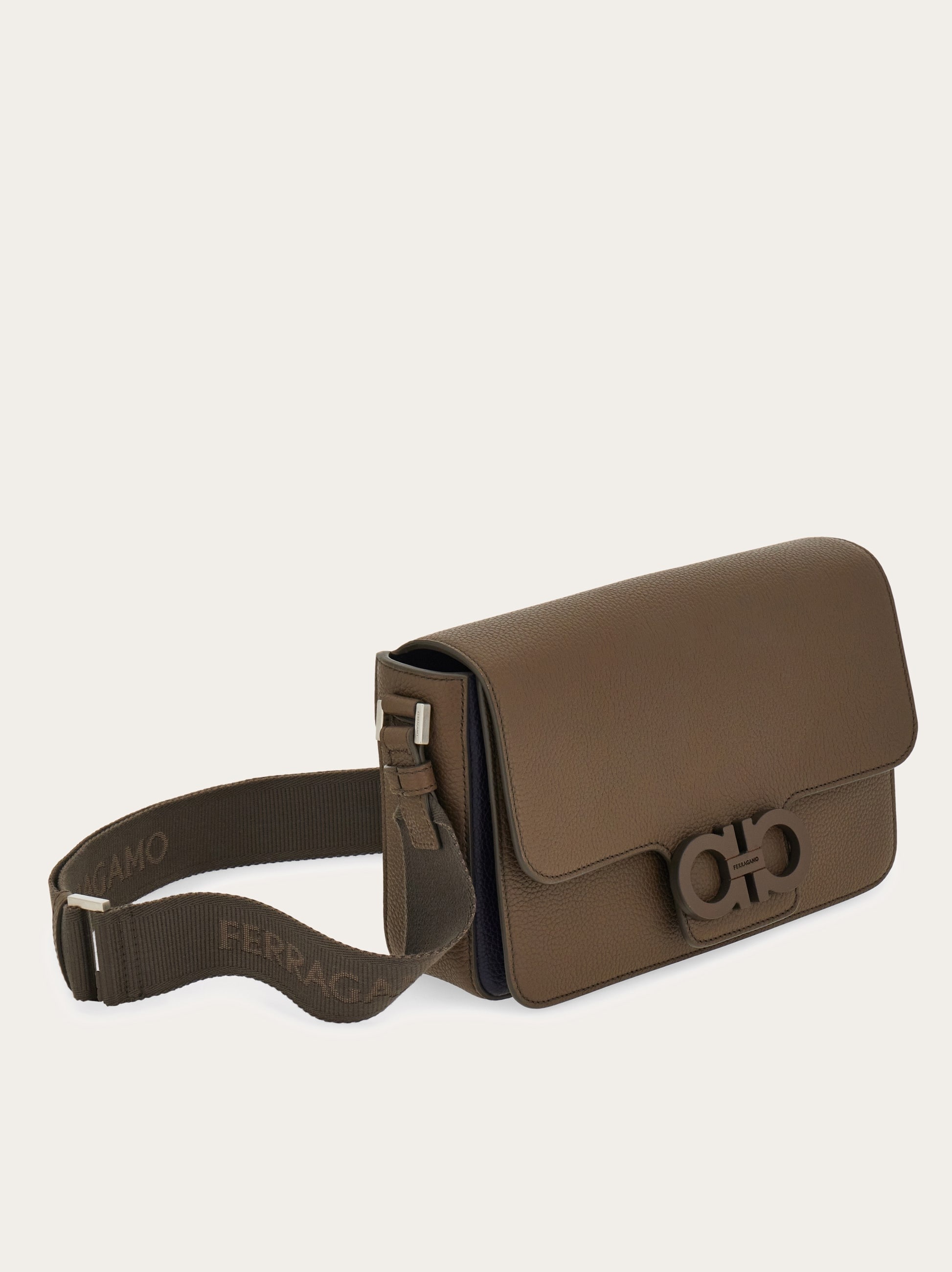 Double Gancini messenger bag - 6