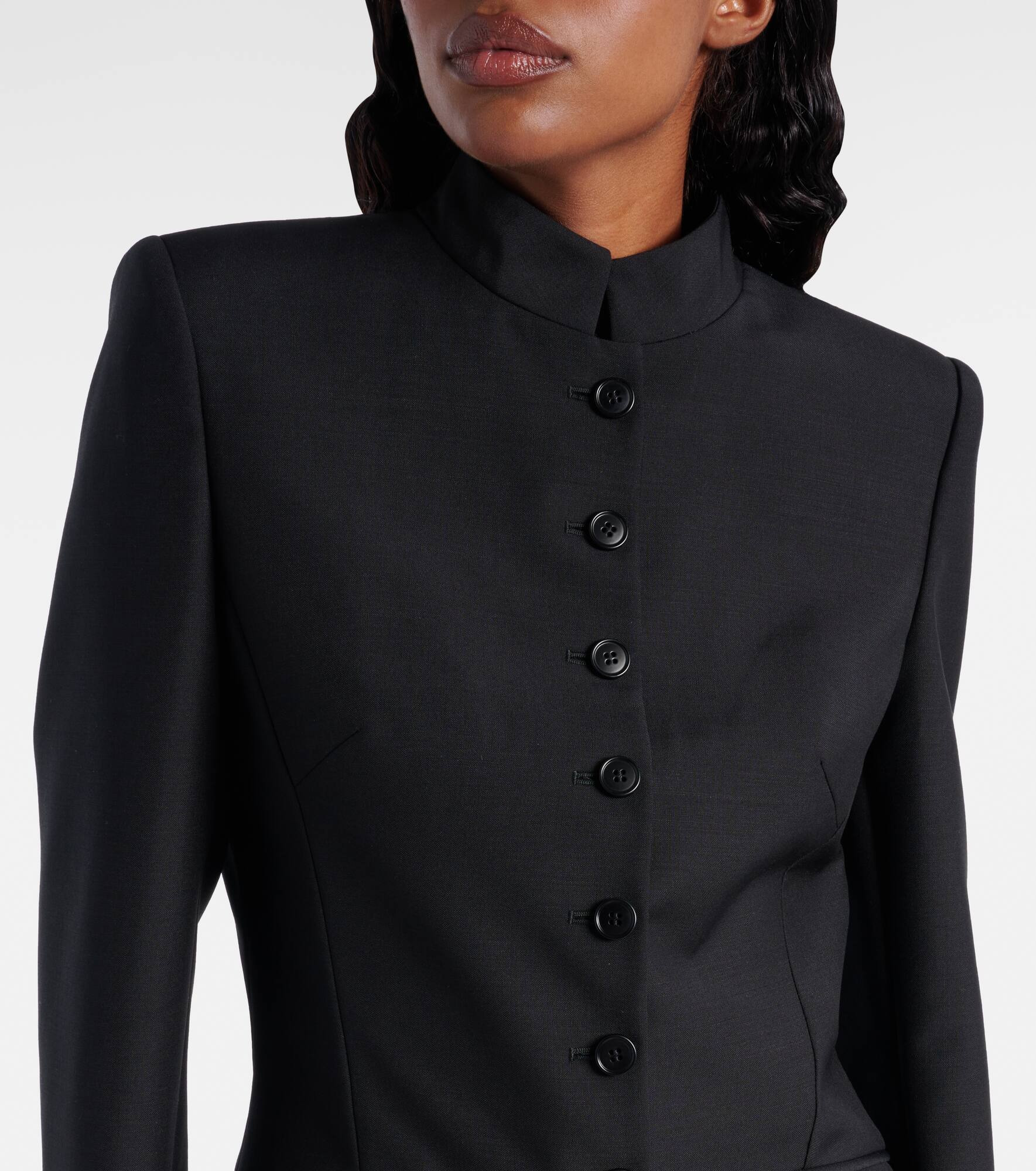 Wool and mohair blazer - 4
