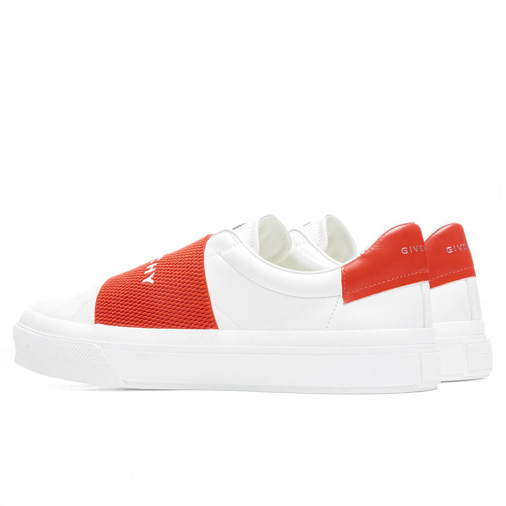 GIVENCHY CITY SPORT SNEAKERS - WHITE/RED - 3